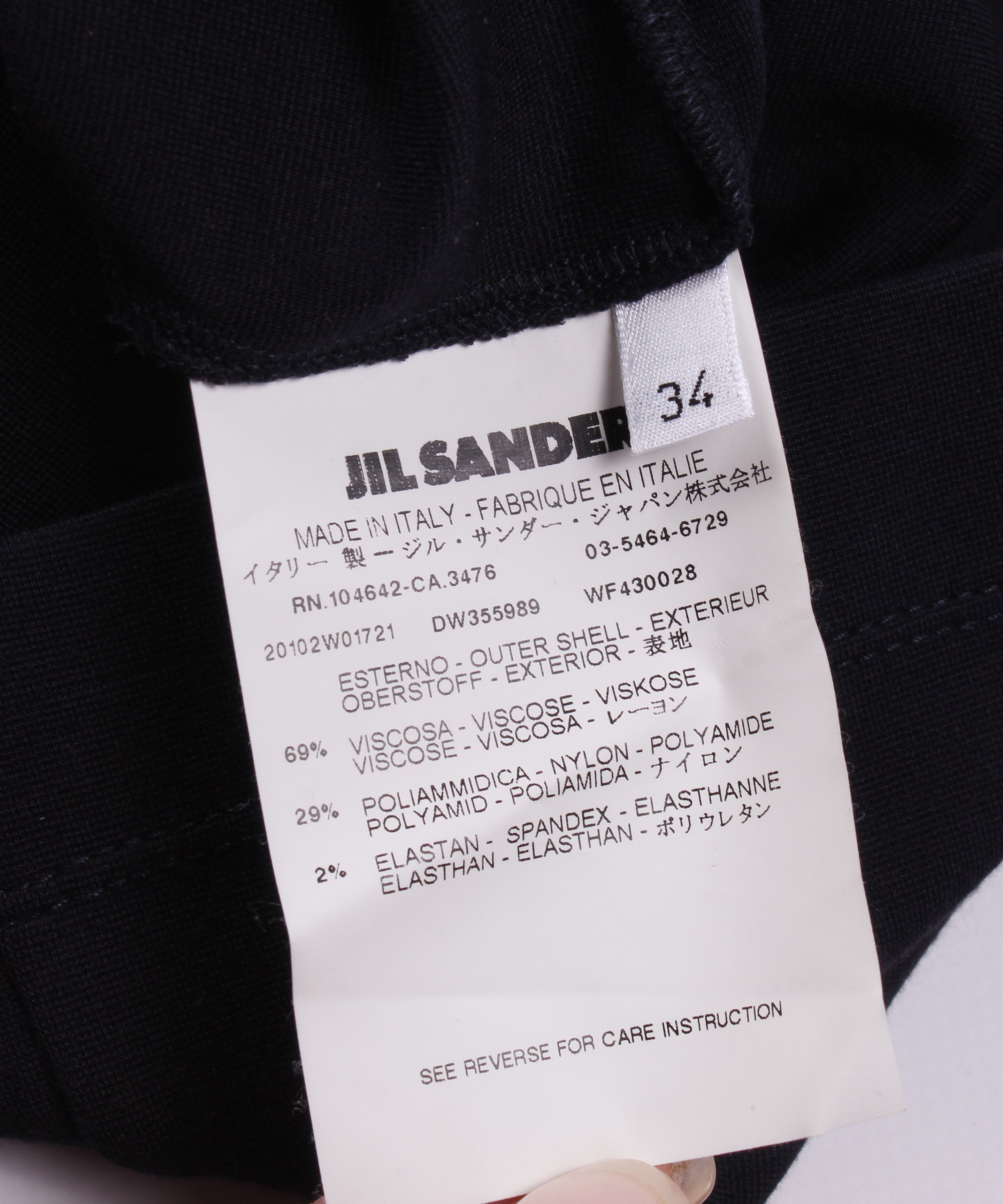 Jil Sander Jil Sander Navy Midi Skirt Size 28" / US 6 / IT 42 - 5 Thumbnail