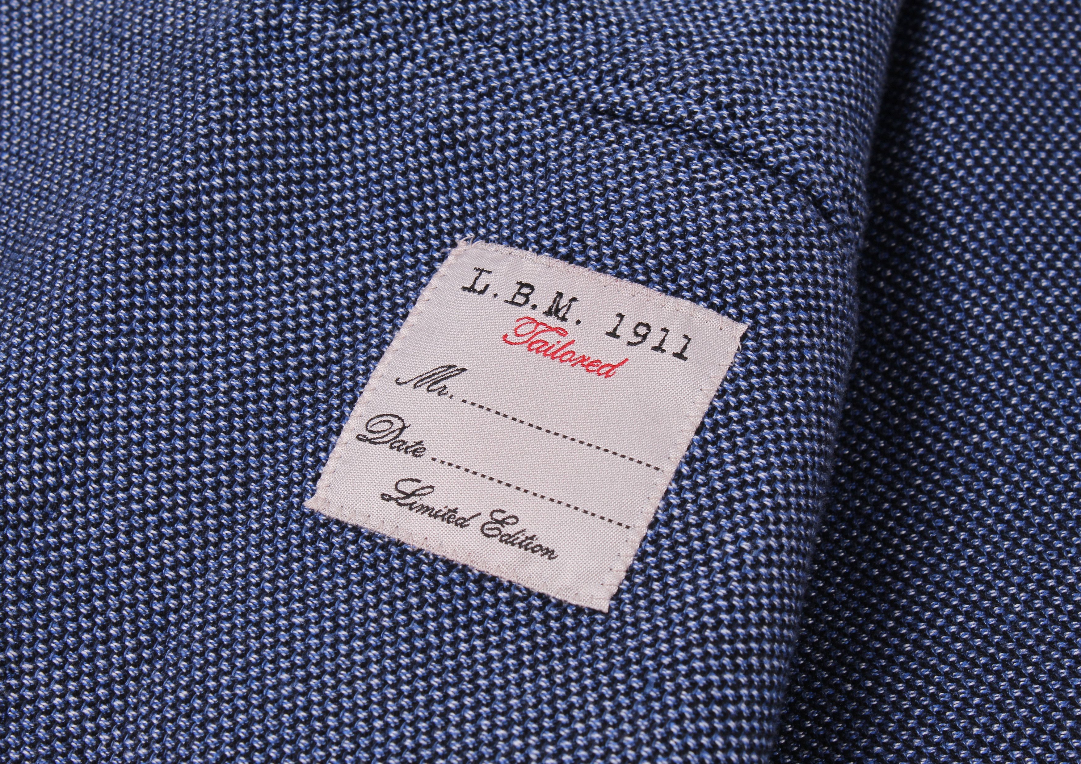 L.B.M. 1911 L.B.M. 1911 Double Brested Slim Fit Blazer Size 50R - 7 Thumbnail
