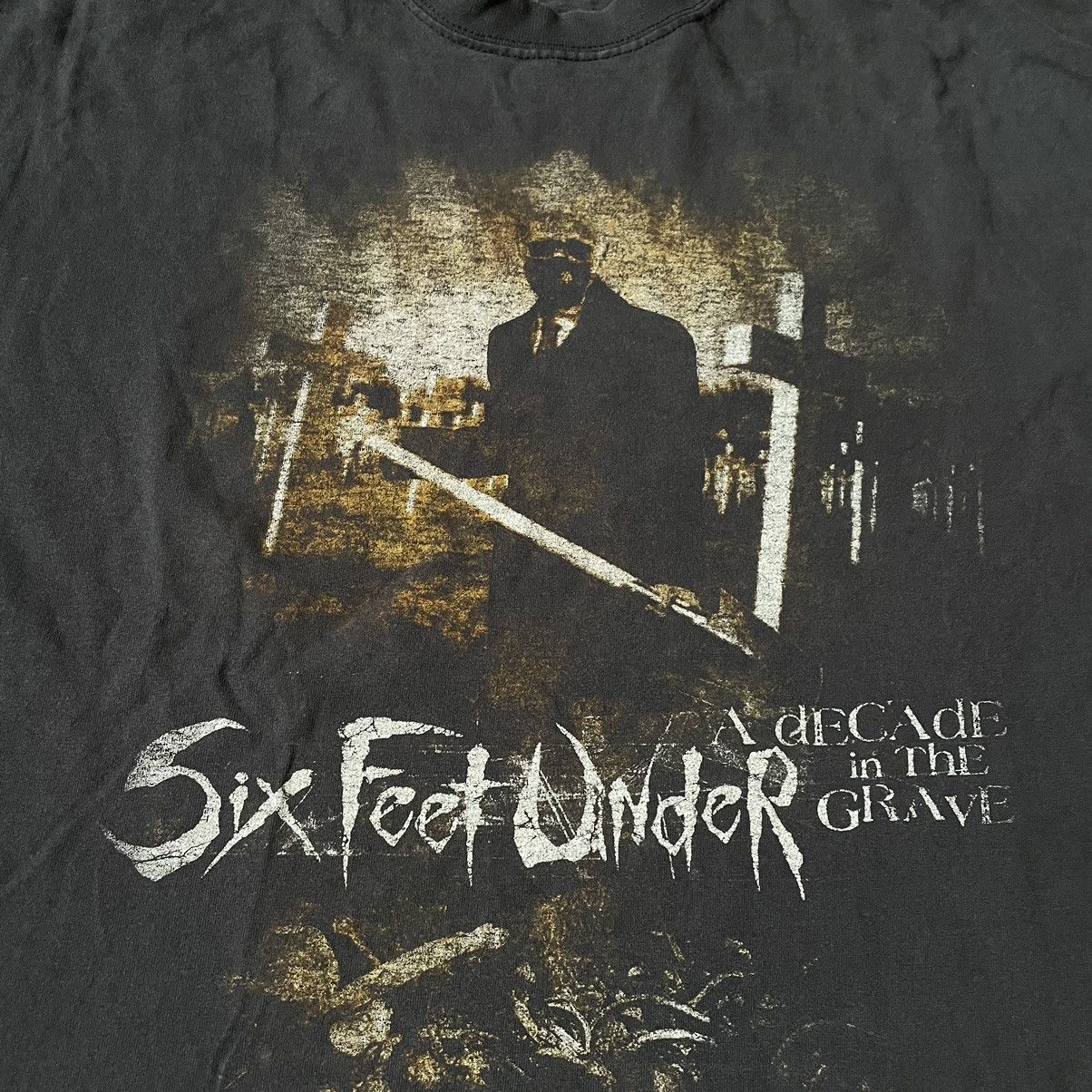 Vintage Vintage 90s Six Feet Under Graphic Tee Horror Grunge Boxy XL Size US XL / EU 56 / 4 - 6 Thumbnail