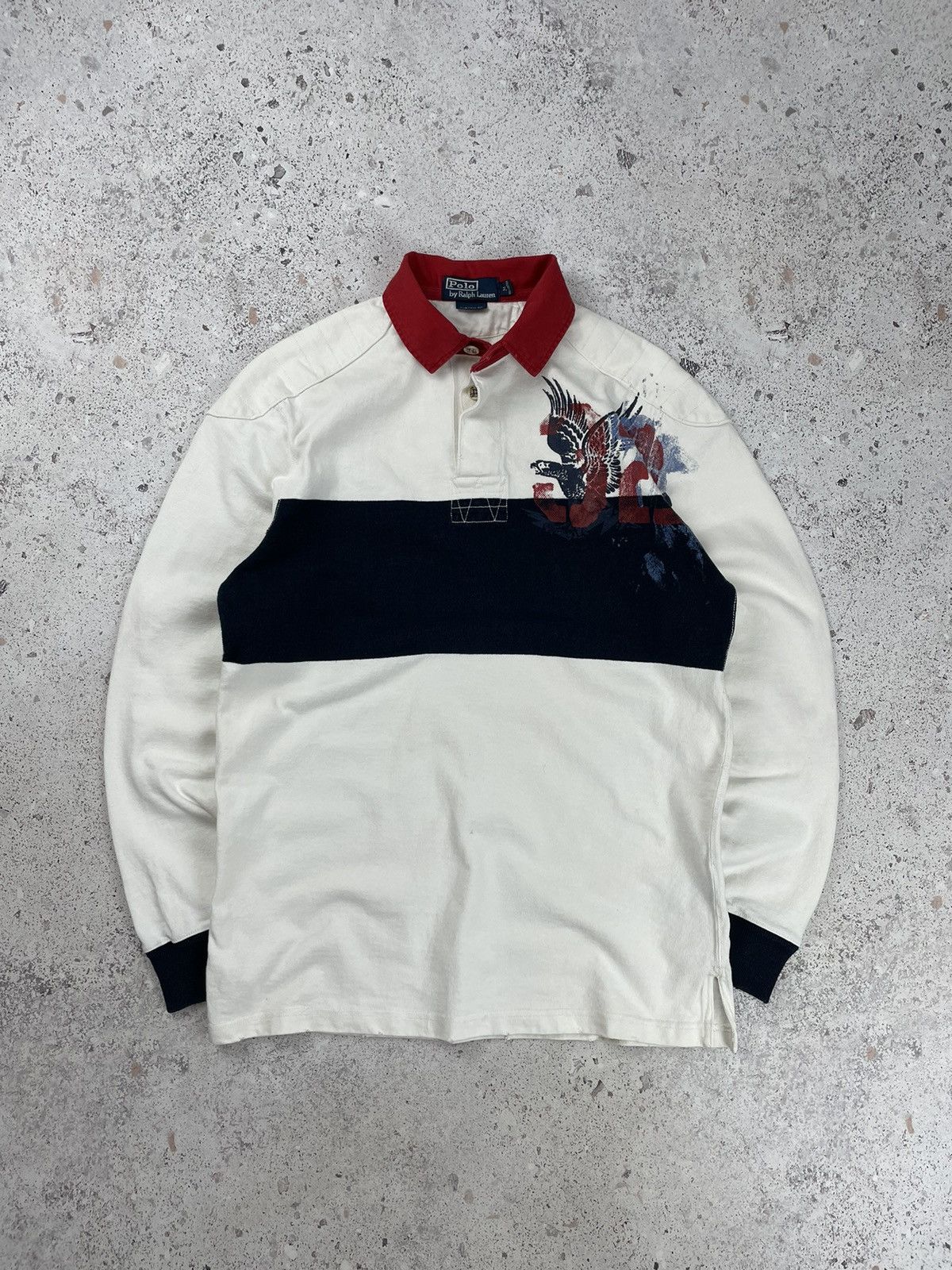 Polo Ralph Lauren Vintage Polo Ralph Lauren Rugby Long Sleeve Shirt ...