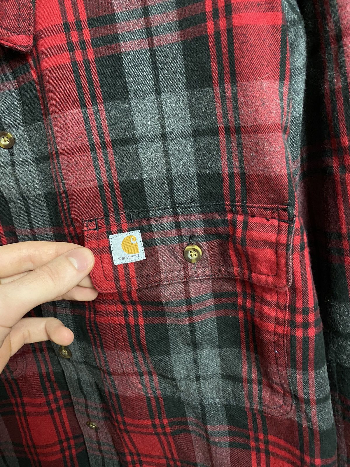 Carhartt × Vintage Vintage Carhartt streetwear overshirt Size US XL / EU 56 / 4 - 3 Thumbnail