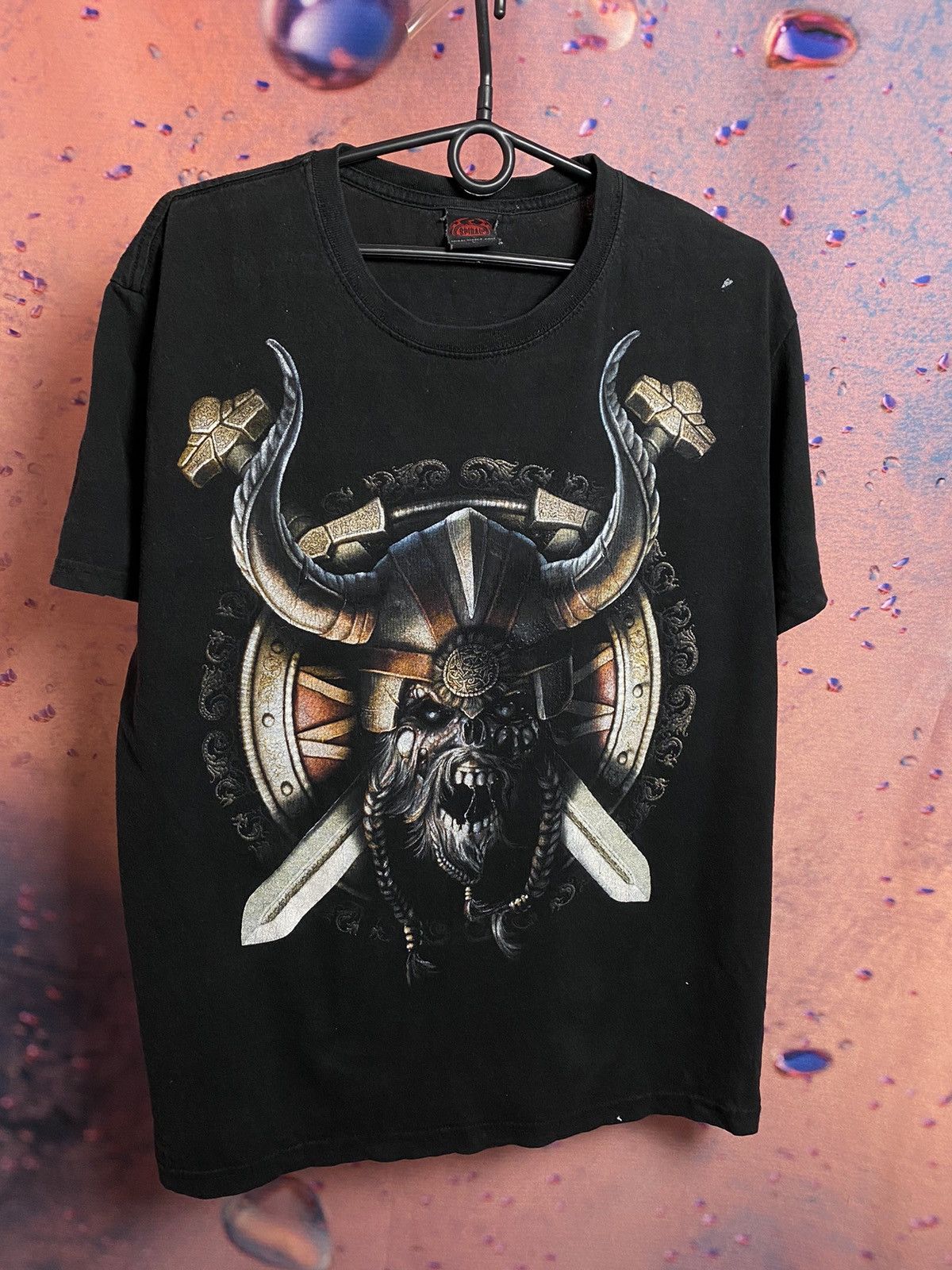 Band Tees × Vintage Vintage Skeleton skull logo band rock tee Size US M / EU 48-50 / 2 - 2 Thumbnail