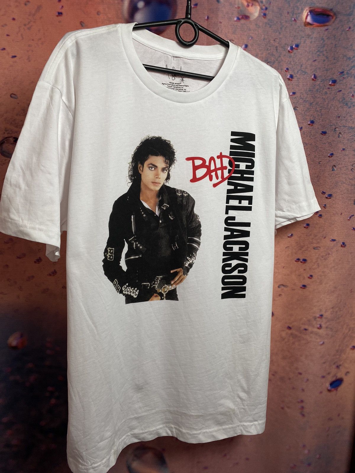 Band Tees × Michael Jackson × Vintage Michael Jackson band streetwear vintage tee Size US L / EU 52-54 / 3 - 2 Thumbnail
