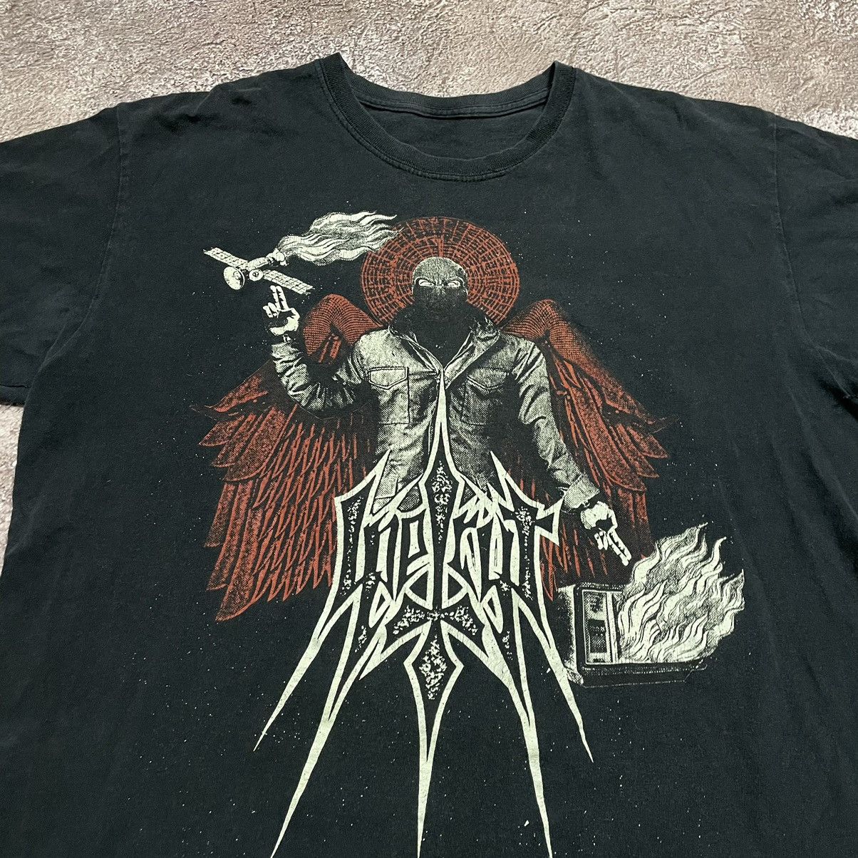 Vintage Vintage Y2K Graphic Tee Dark Evil Skulls Grunge Punk Slim L Size US L / EU 52-54 / 3 - 5 Thumbnail