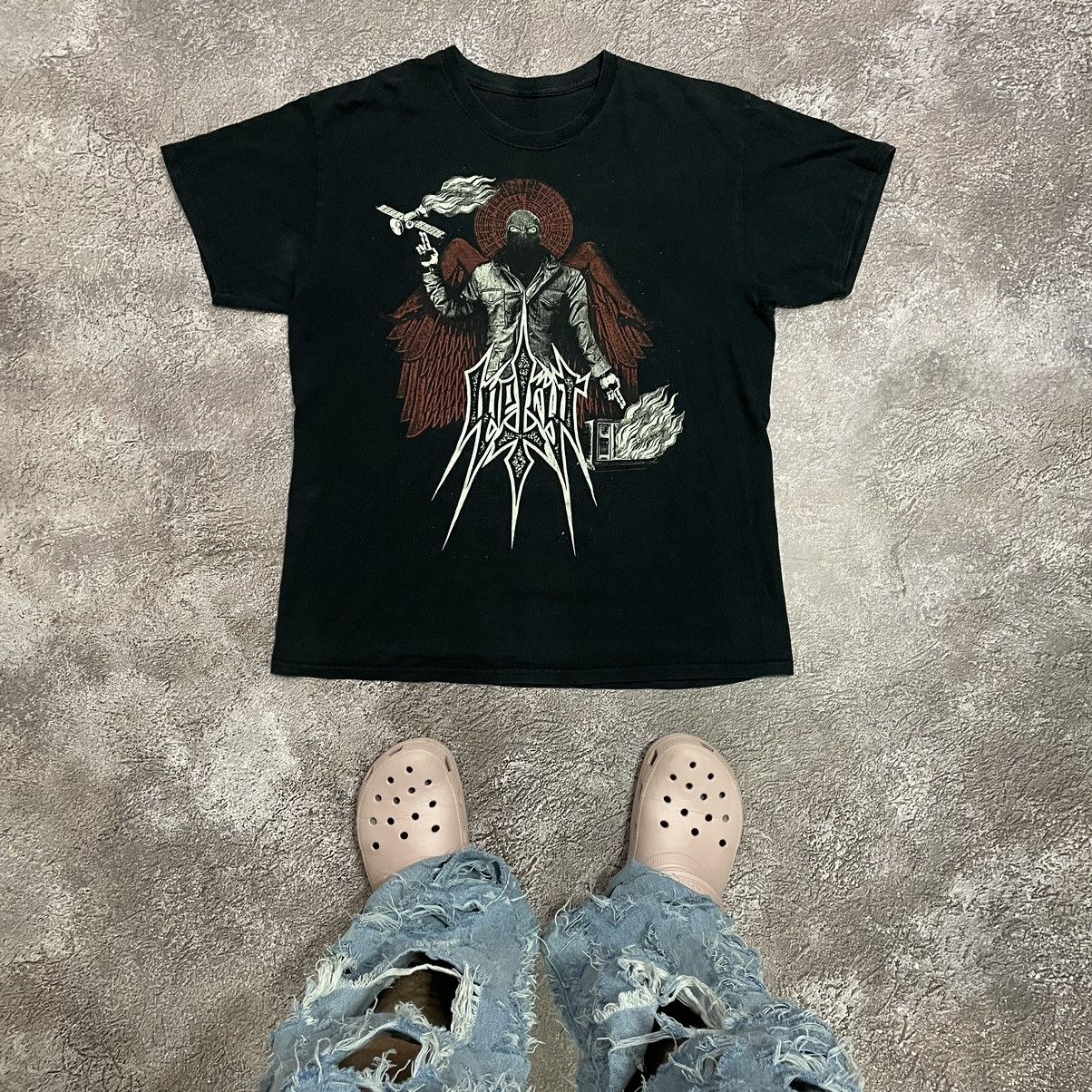 Vintage Vintage Y2K Graphic Tee Dark Evil Skulls Grunge Punk Slim L Size US L / EU 52-54 / 3 - 1 Thumbnail