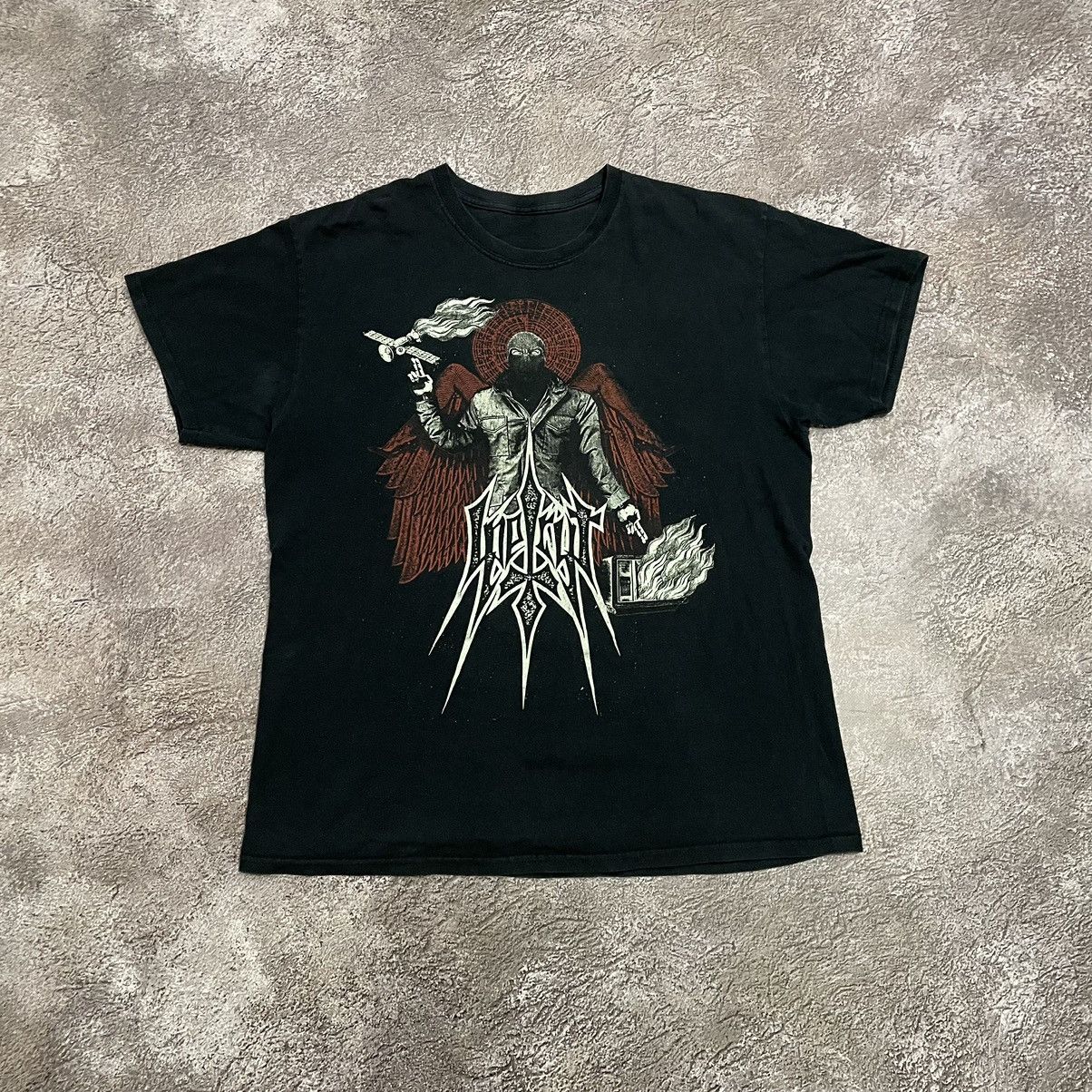Vintage Vintage Y2K Graphic Tee Dark Evil Skulls Grunge Punk Slim L Size US L / EU 52-54 / 3 - 3 Thumbnail