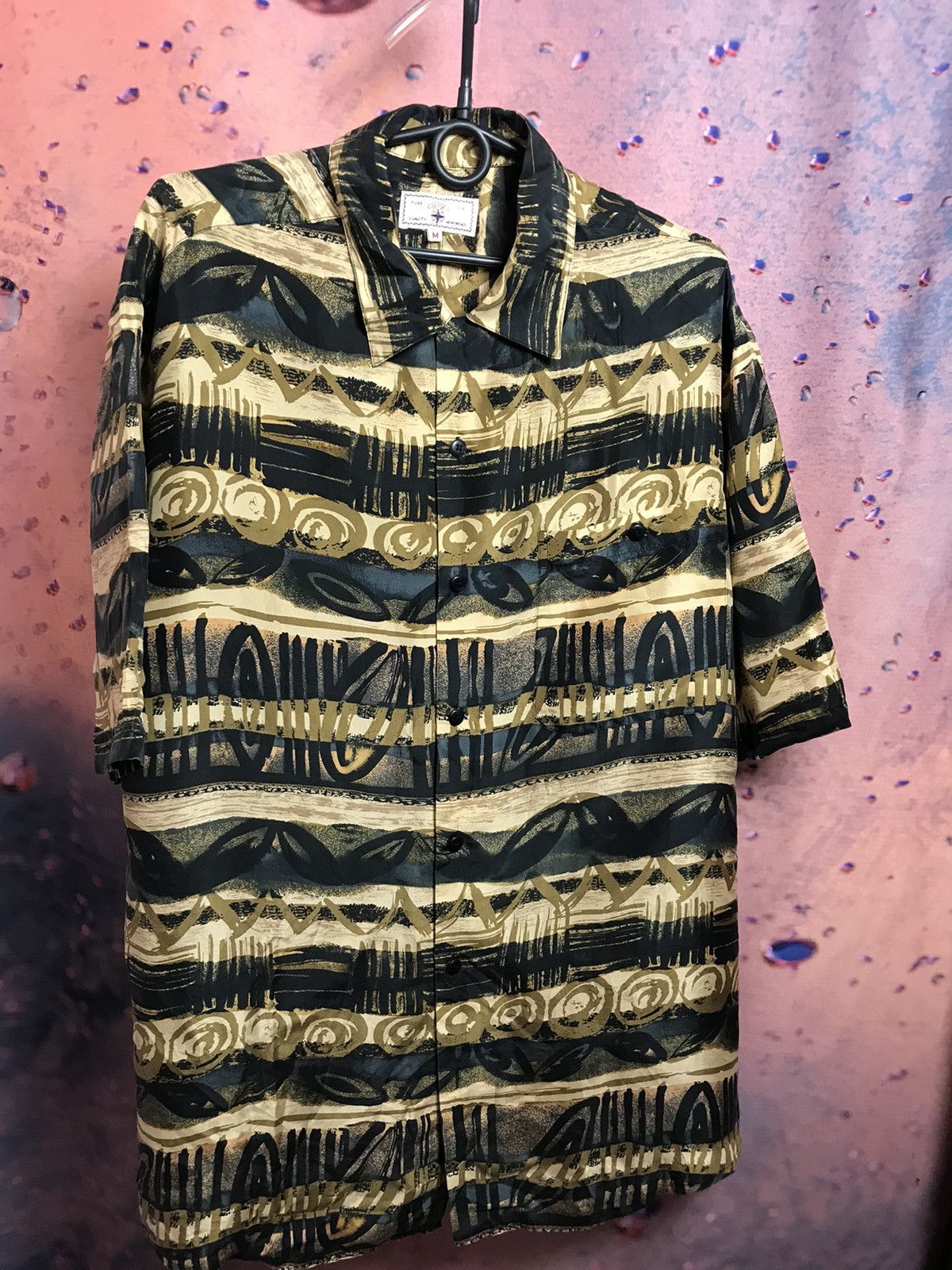 Vintage Vintage Crazy streetwear silk shirt Size US M / EU 48-50 / 2 - 2 Thumbnail