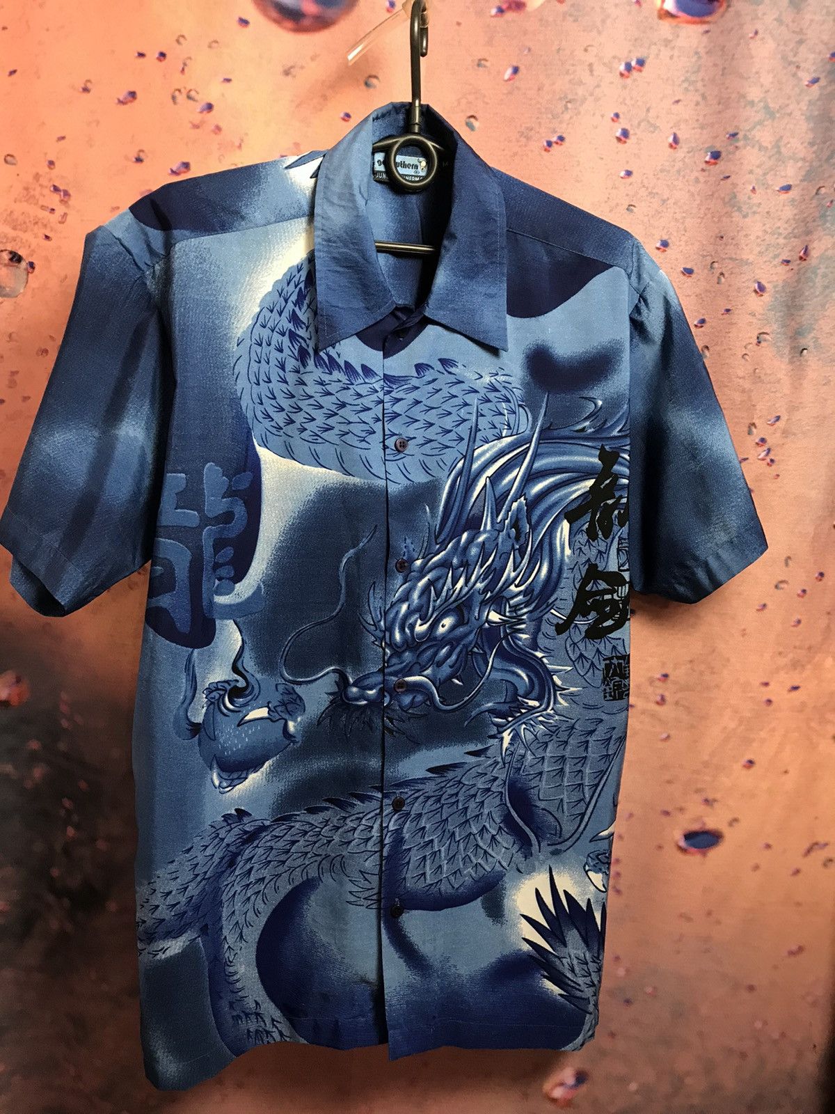 Japanese Brand × Vintage Vintage Japanese Traditional streetwear dragon logo shirt Size US M / EU 48-50 / 2 - 2 Thumbnail