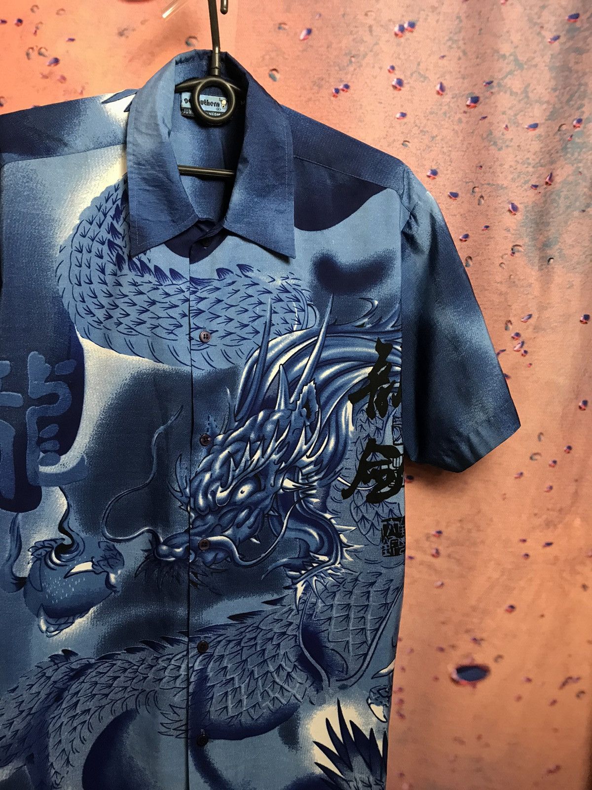 Japanese Brand × Vintage Vintage Japanese Traditional streetwear dragon logo shirt Size US M / EU 48-50 / 2 - 1 Thumbnail