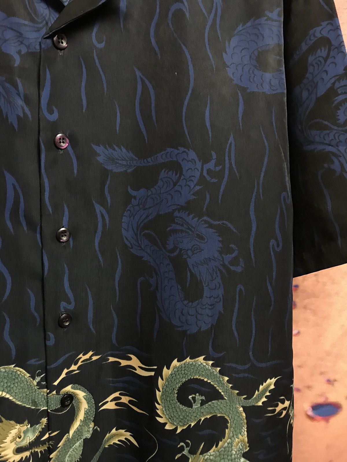 Japanese Brand × Vintage Vintage Japanese streetwear crazy shirt dragon logo Size US L / EU 52-54 / 3 - 2 Thumbnail