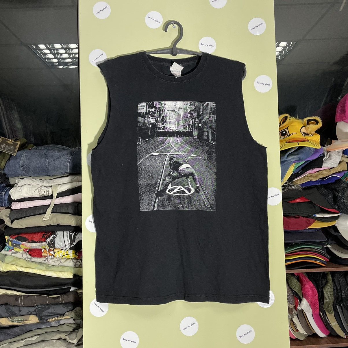 Vintage Vintage Y2K Graphic Tee Dark Horror Streetwear Grunge Black Size US M / EU 48-50 / 2 - 1 Thumbnail