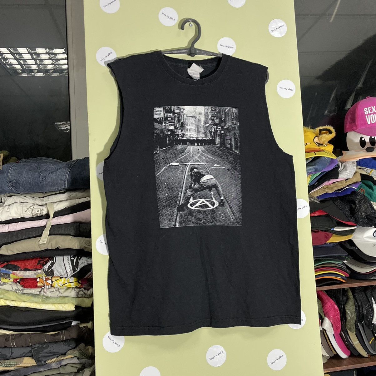 Vintage Vintage Y2K Graphic Tee Dark Horror Streetwear Grunge Black Size US M / EU 48-50 / 2 - 3 Thumbnail