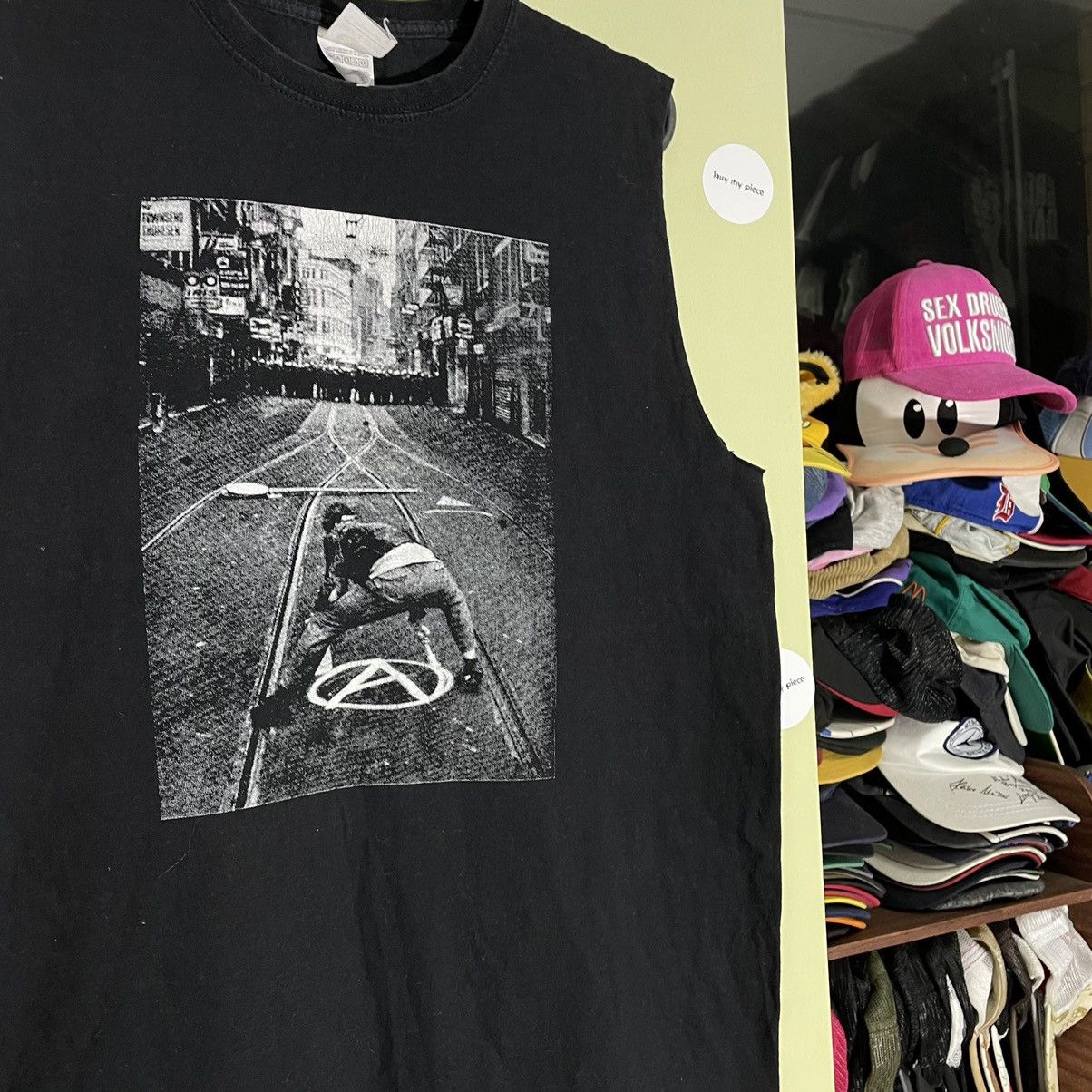 Vintage Vintage Y2K Graphic Tee Dark Horror Streetwear Grunge Black Size US M / EU 48-50 / 2 - 2 Thumbnail