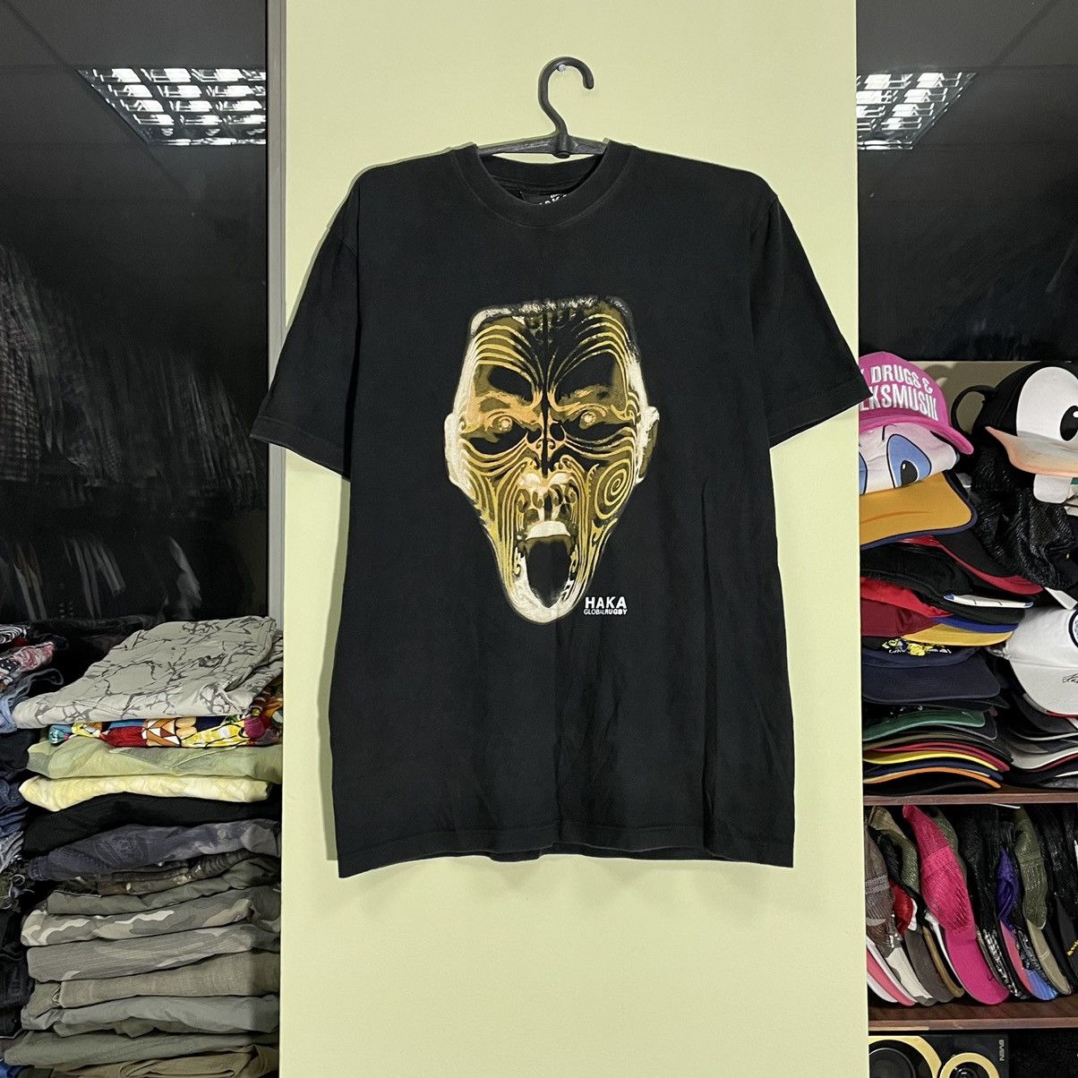 Vintage Vintage Y2K Graphic Tee Skull Face Horror Streetwear Black L Size US L / EU 52-54 / 3 - 1 Thumbnail