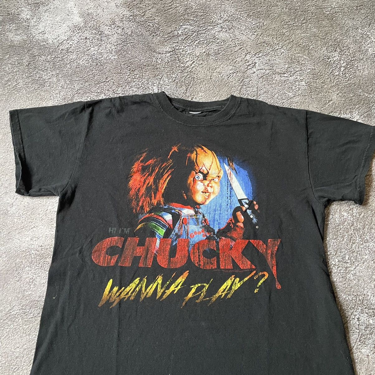Vintage Vintage Y2K Horror Graphic Tee Chucky Thrashed Grunge Slim M Size US M / EU 48-50 / 2 - 5 Thumbnail