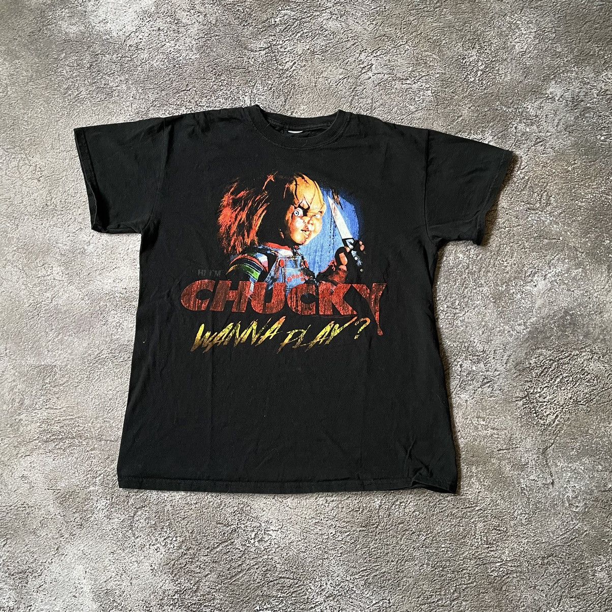 Vintage Vintage Y2K Horror Graphic Tee Chucky Thrashed Grunge Slim M Size US M / EU 48-50 / 2 - 2 Thumbnail