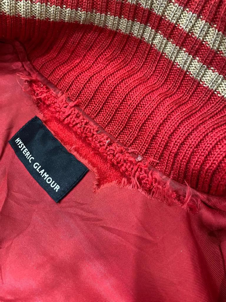 Hysteric Glamour 🔥Hysteric Glamour Embroidery Wool Leather Varsity Jacket Size US M / EU 48-50 / 2 - 15 Thumbnail