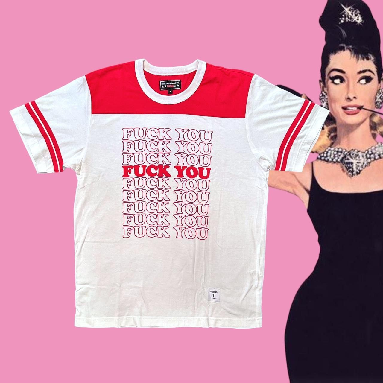 Hysteric Glamour Hysteric Glamour by Supreme White and Red Retro Tee Size US M / EU 48-50 / 2 - 1 Thumbnail