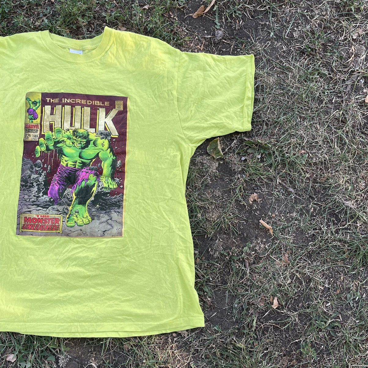 Vintage Vintage Y2K HULK Movie Comics Face Art Print L Size US L / EU 52-54 / 3 - 3 Thumbnail