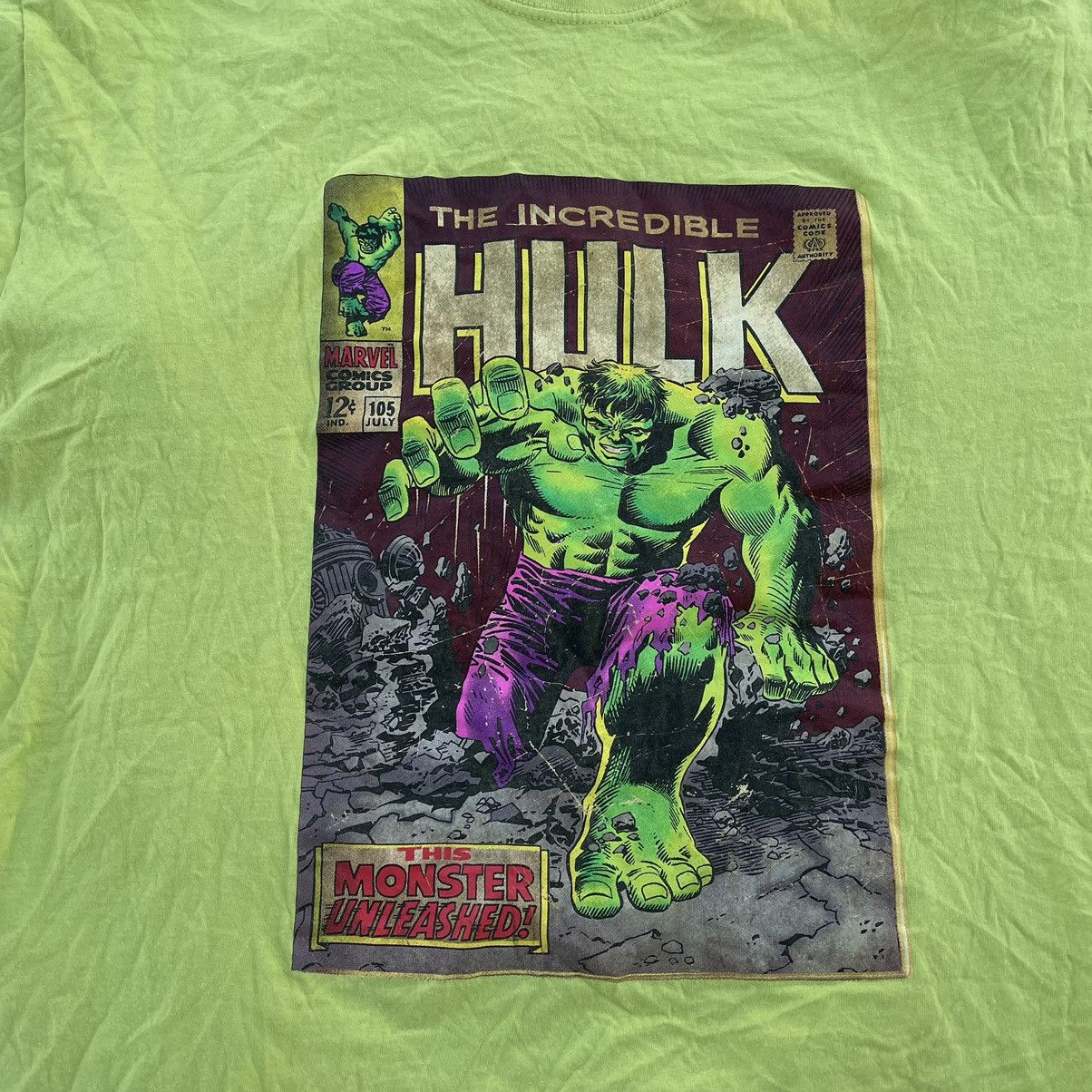 Vintage Vintage Y2K HULK Movie Comics Face Art Print L Size US L / EU 52-54 / 3 - 4 Thumbnail