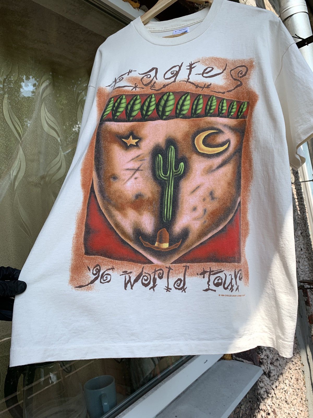 Band Tees 1996 Eagles World Tour Single Stitch Band T-Shirt Size US XL / EU 56 / 4 - 6 Thumbnail