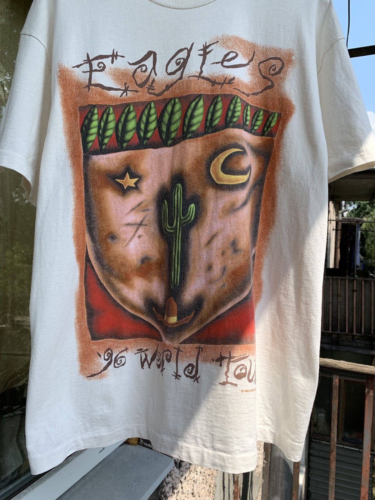 Band Tees 1996 Eagles World Tour Single Stitch Band T-Shirt Size US XL / EU 56 / 4 - 5 Thumbnail