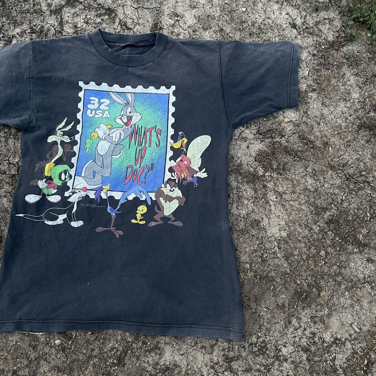 Vintage Vintage 90s Graphic Tee Looney Tunes Character Print Faded B Size US L / EU 52-54 / 3 - 3 Thumbnail