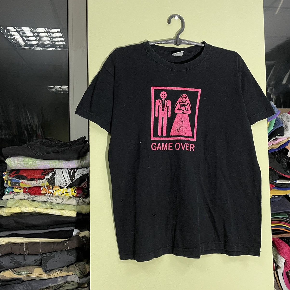 Vintage Vintage Y2K Graphic Tee Game Over Print Streetwear Baggy L Size US L / EU 52-54 / 3 - 4 Thumbnail