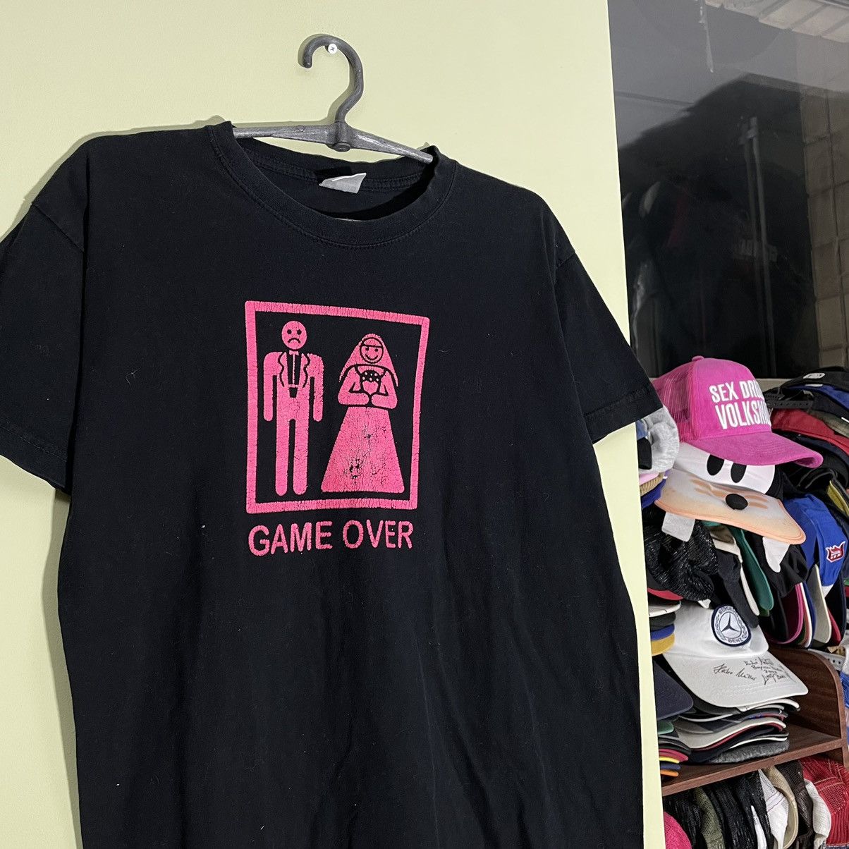 Vintage Vintage Y2K Graphic Tee Game Over Print Streetwear Baggy L Size US L / EU 52-54 / 3 - 5 Thumbnail