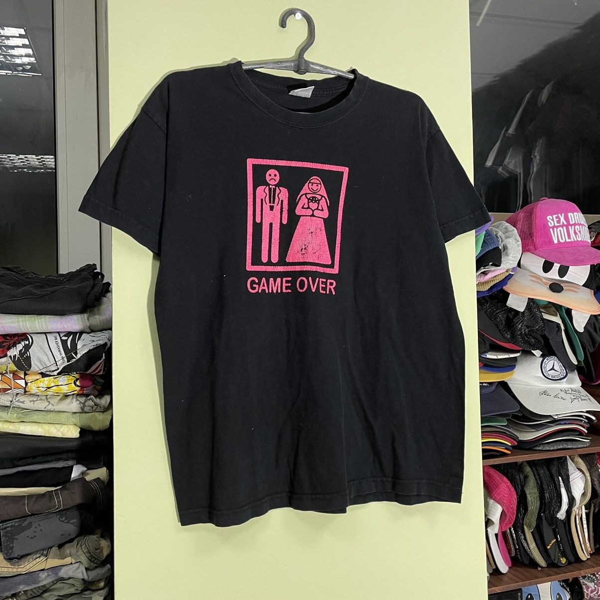 Vintage Vintage Y2K Graphic Tee Game Over Print Streetwear Baggy L Size US L / EU 52-54 / 3 - 2 Thumbnail
