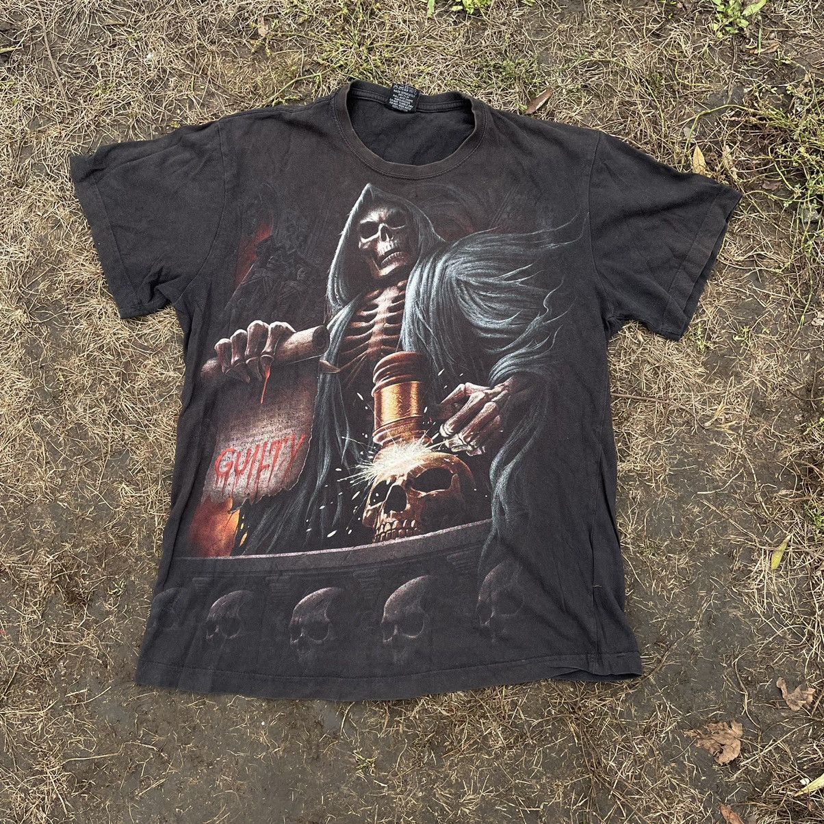 Band Tees Vintage Y2K Skulls Dead Face Vamp Horror Tee Rock Streetwear Size US M / EU 48-50 / 2 - 2 Thumbnail