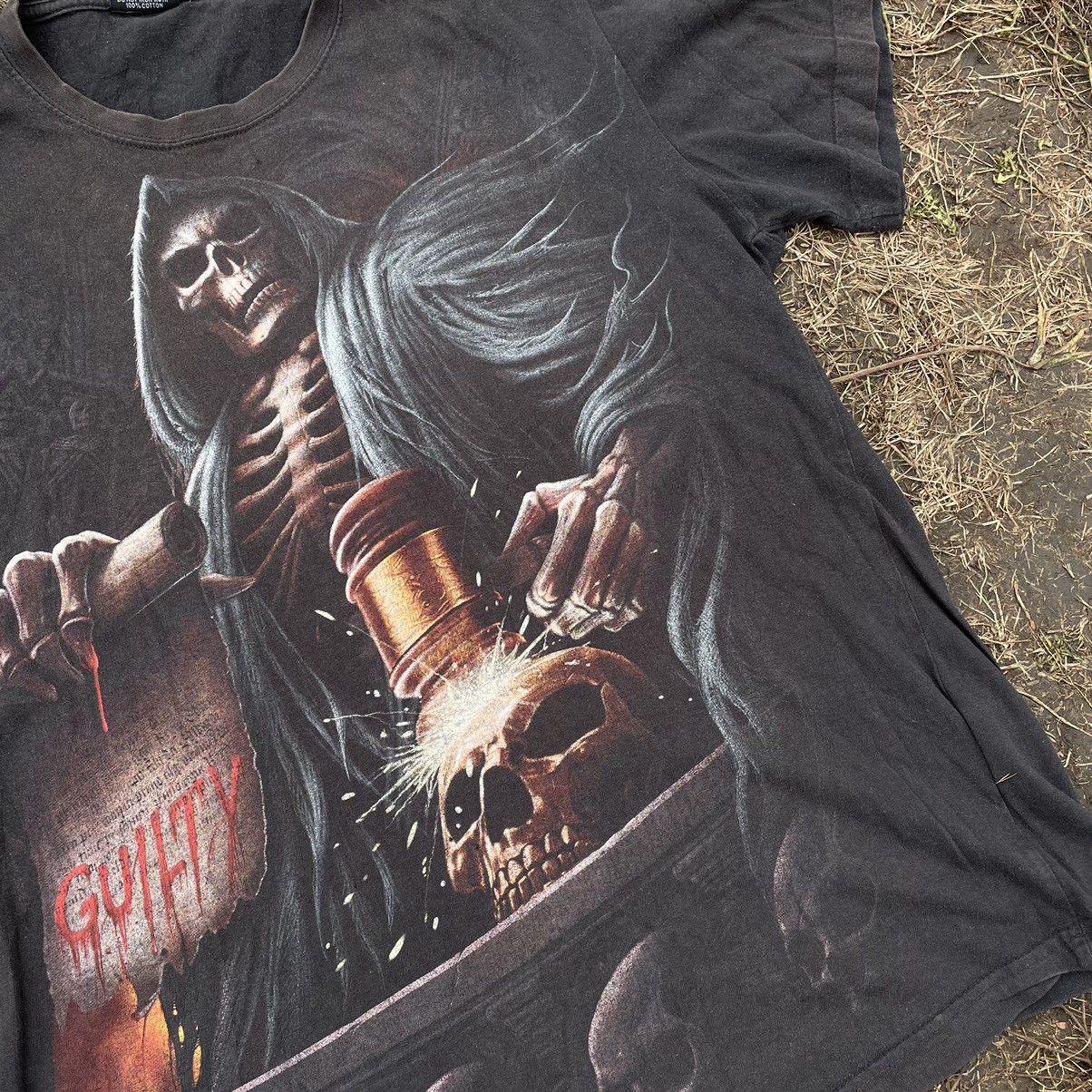Band Tees Vintage Y2K Skulls Dead Face Vamp Horror Tee Rock Streetwear Size US M / EU 48-50 / 2 - 5 Thumbnail