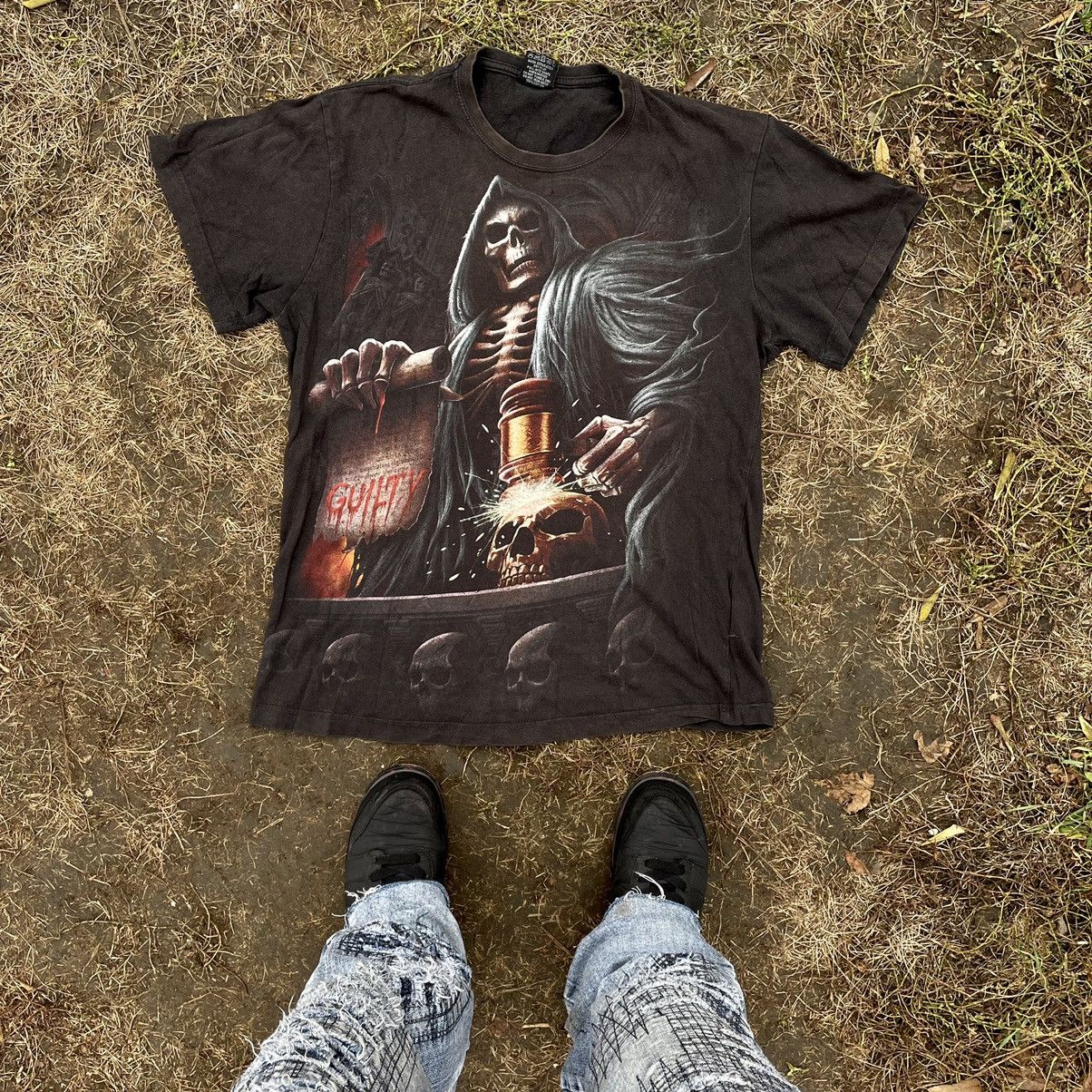 Band Tees Vintage Y2K Skulls Dead Face Vamp Horror Tee Rock Streetwear Size US M / EU 48-50 / 2 - 1 Thumbnail