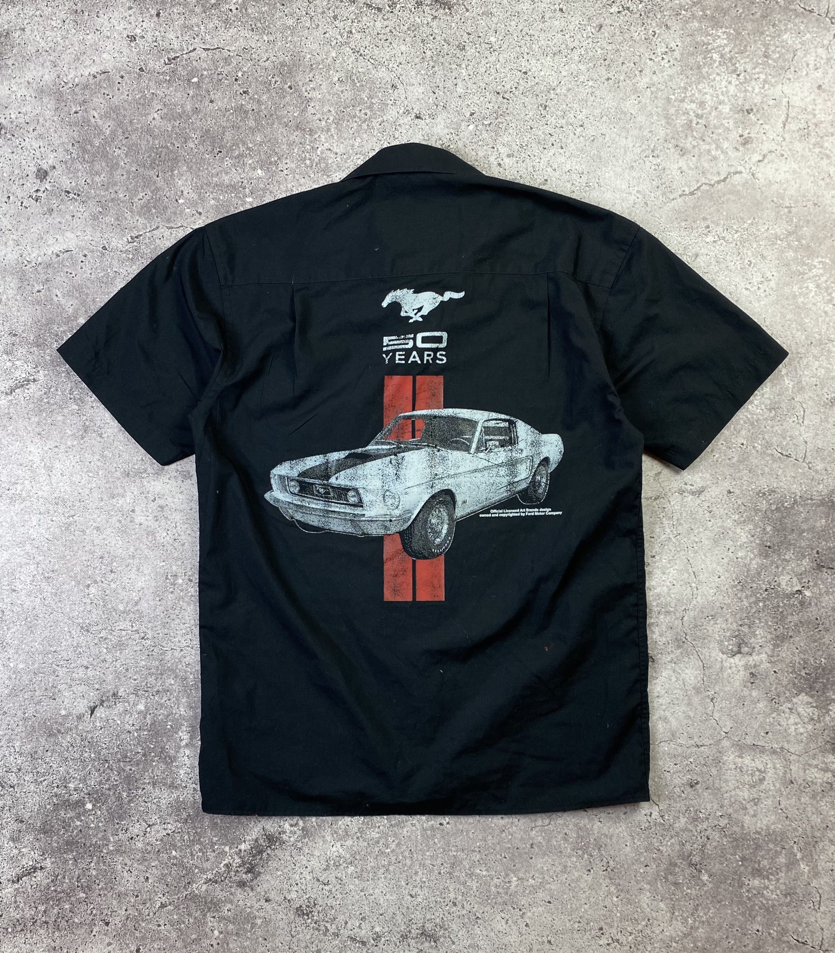 Harley Davidson Vintage Ford Mustang Short sleeve shirt 80s Size US S / EU 44-46 / 1 - 2 Thumbnail
