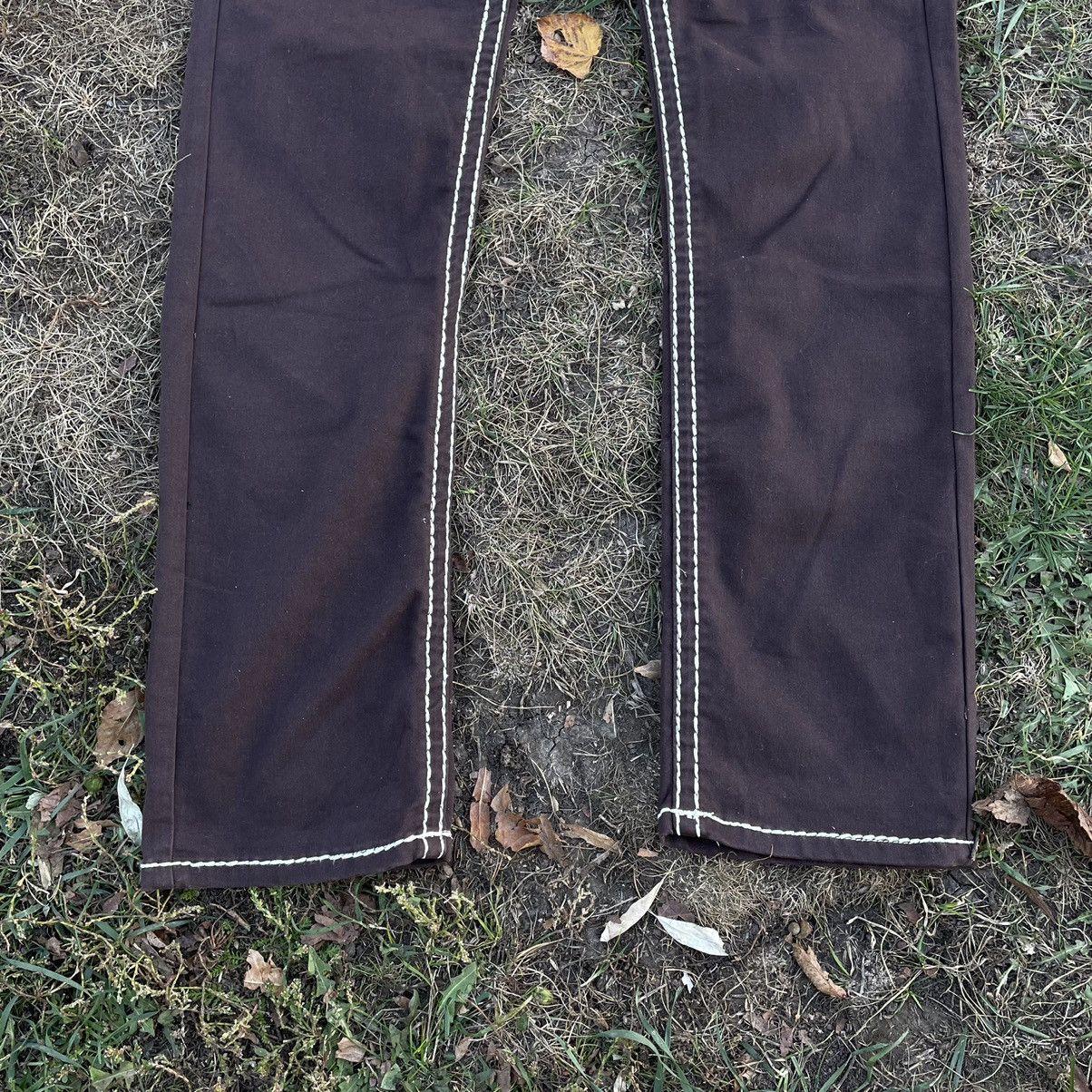 Vintage Vintage 90s Baggy Embroidered Japanese Jeans Black Faded 30 Size 30" / US 8 / IT 44 - 6 Thumbnail