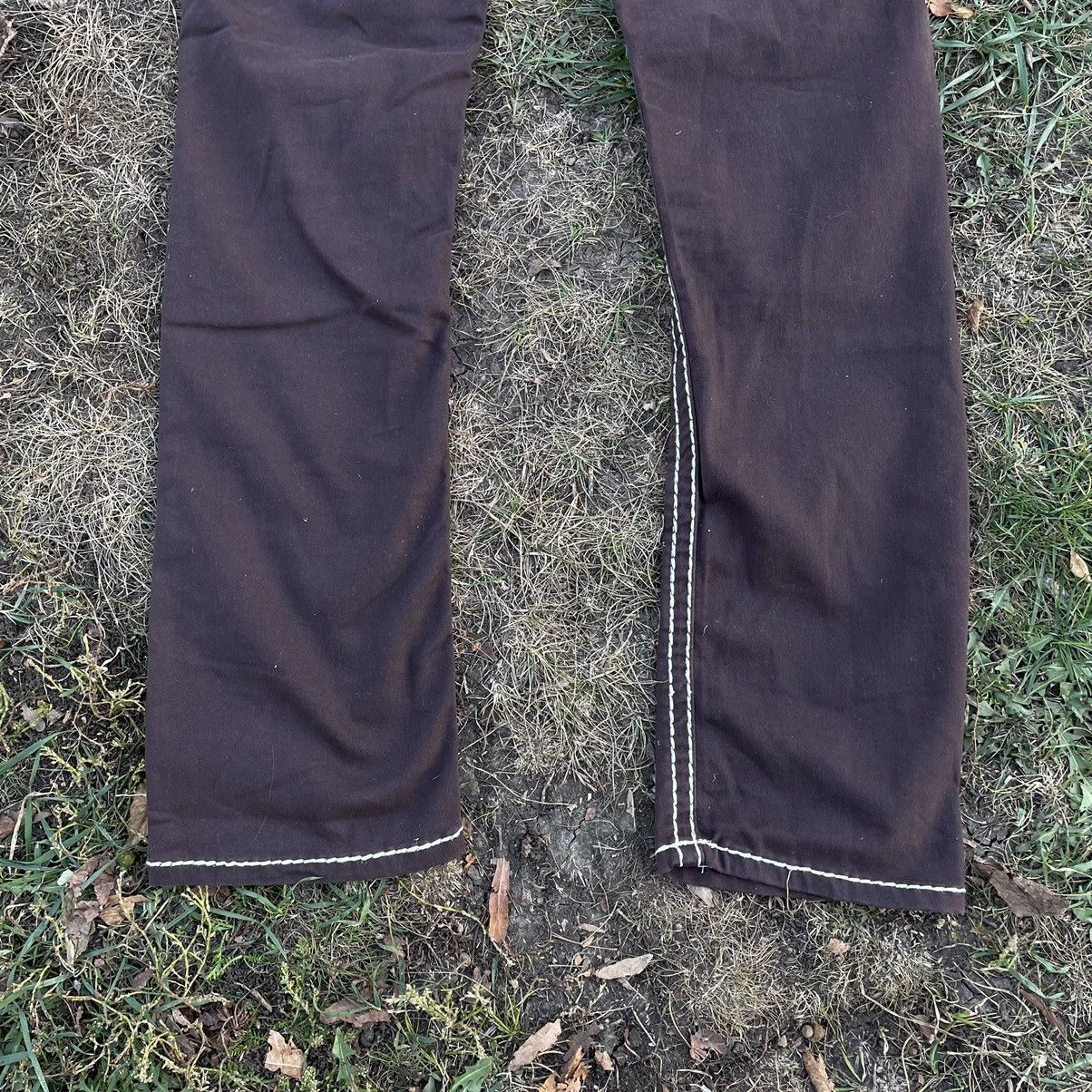 Vintage Vintage 90s Baggy Embroidered Japanese Jeans Black Faded 30 Size 30" / US 8 / IT 44 - 9 Thumbnail