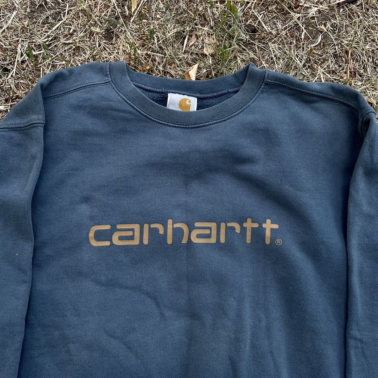 Vintage Vintage 90s Carhartt Faded Embroidered Logo Crewneck Streetw Size US M / EU 48-50 / 2 - 4 Thumbnail