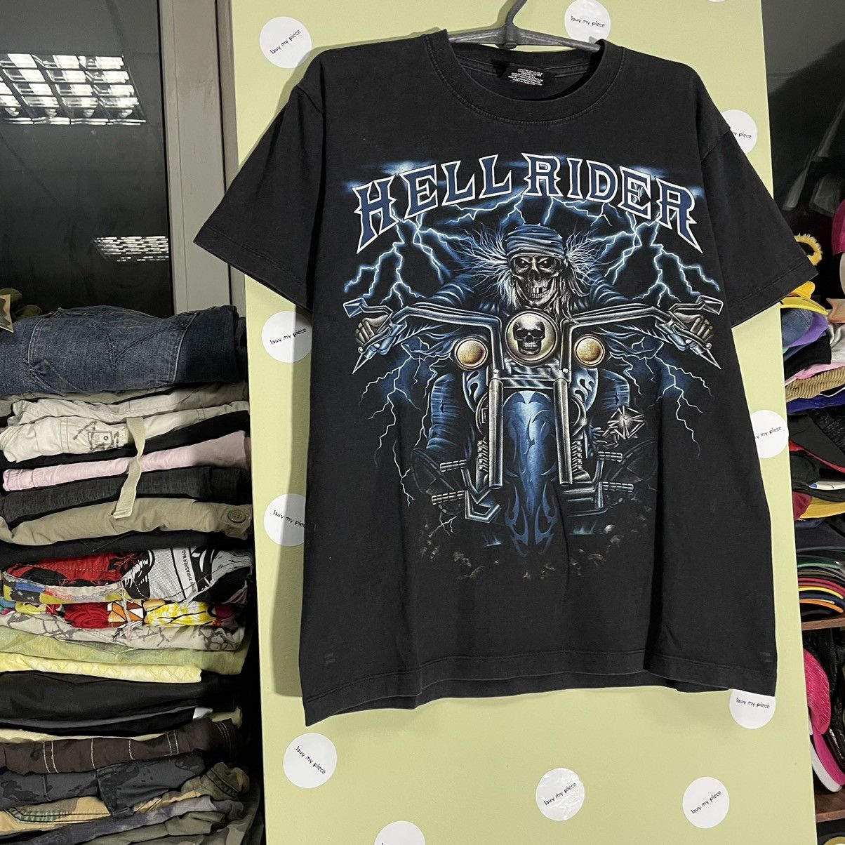 Band Tees Vintage 666 Y2K HellRider Monster Energy Face Tee Streetwear Size US M / EU 48-50 / 2 - 3 Thumbnail