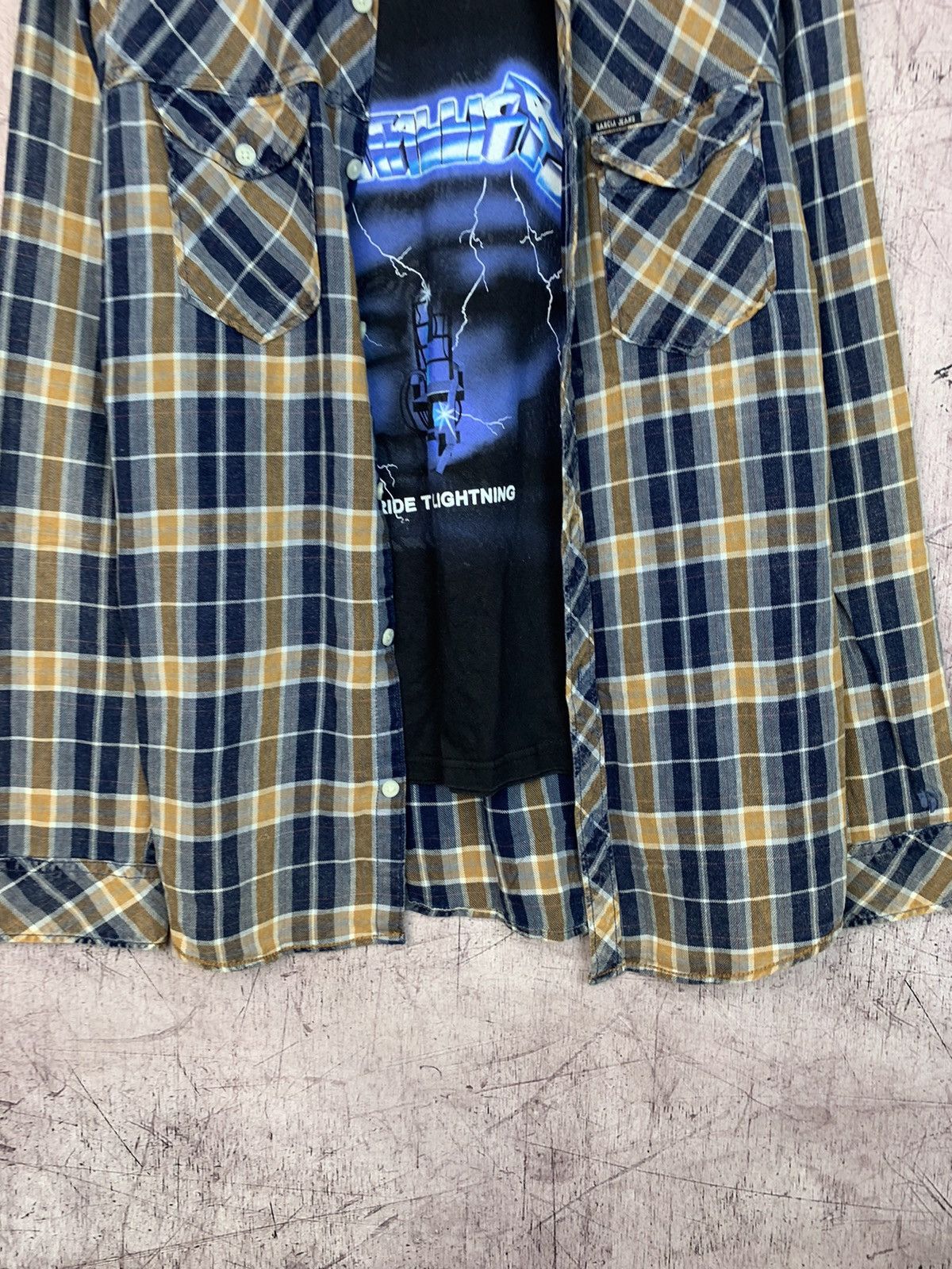 Flannel × Vintage Vintage Flannel Travis Style Y2K Shirt Size US L / EU 52-54 / 3 - 3 Thumbnail