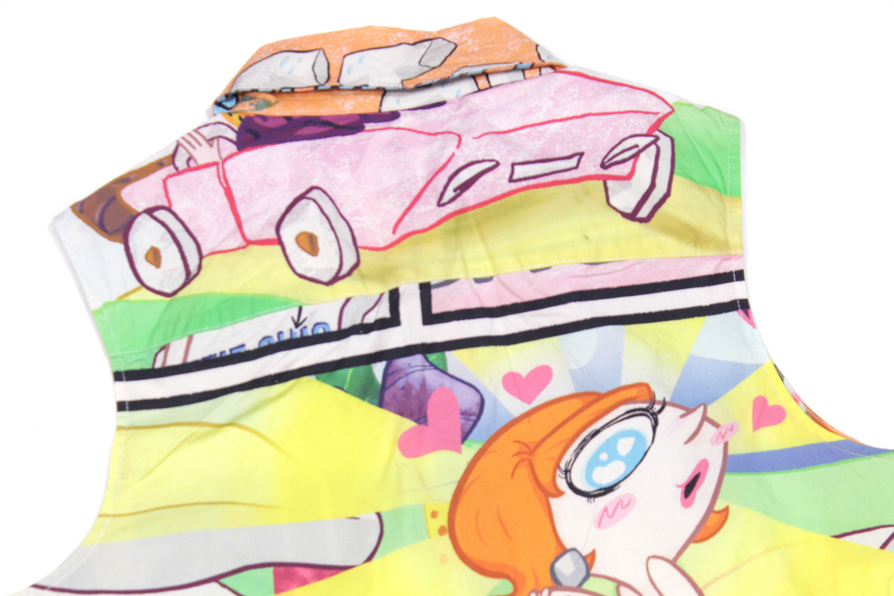 Moschino Cartoon Network All Over Printed Sleeveless Shirt Size S / US 4 / IT 40 - 5 Thumbnail