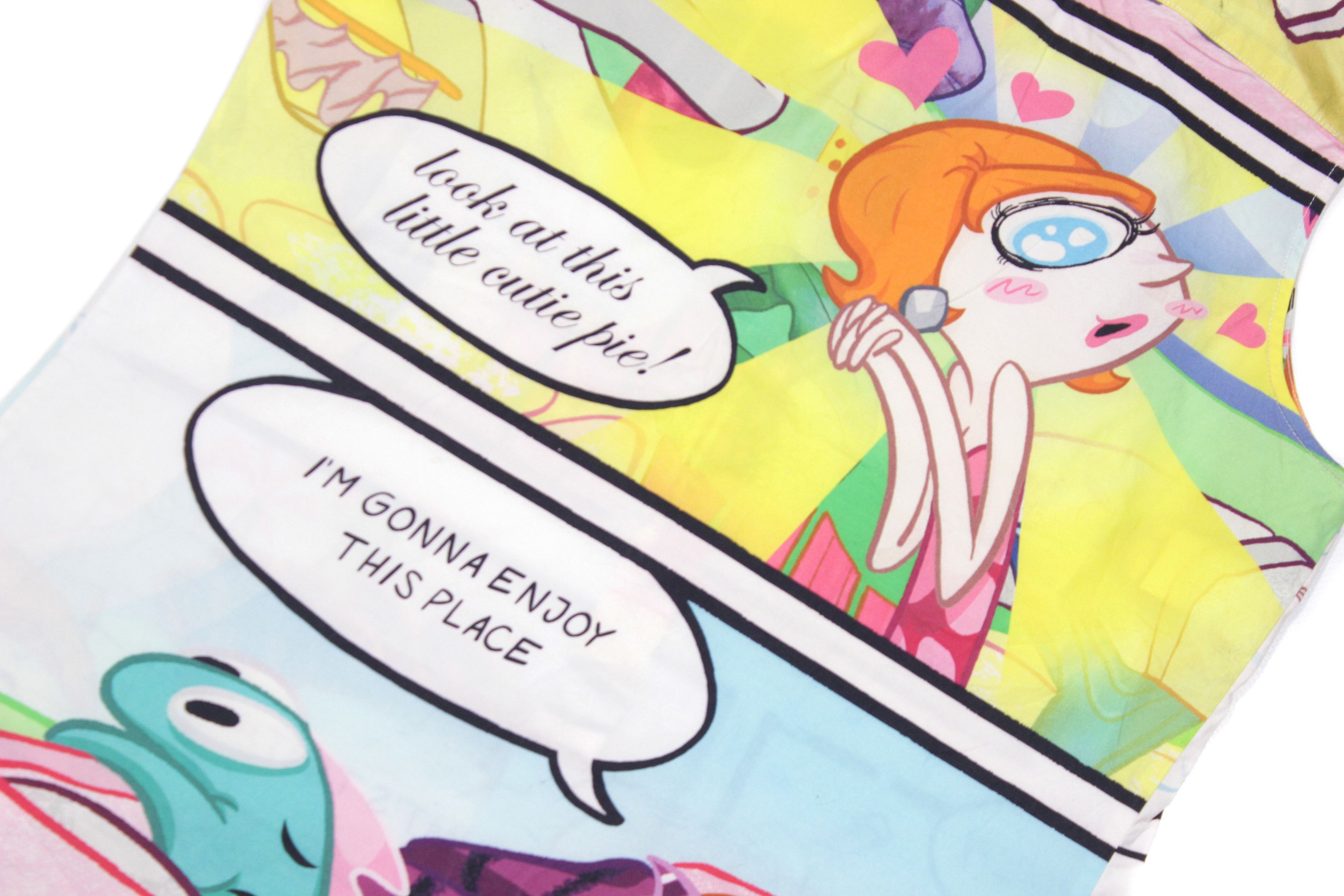 Moschino Cartoon Network All Over Printed Sleeveless Shirt Size S / US 4 / IT 40 - 4 Thumbnail