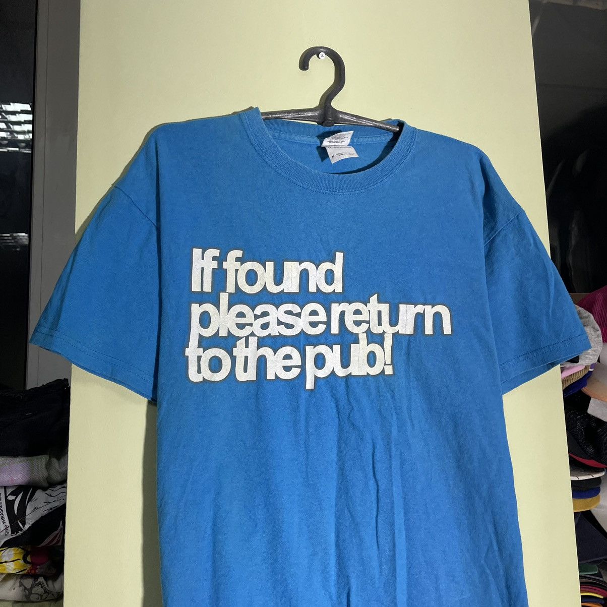Vintage Vintage 90s Blue Graphic Tee Humor Print Faded Indie Goth M Size US M / EU 48-50 / 2 - 4 Thumbnail