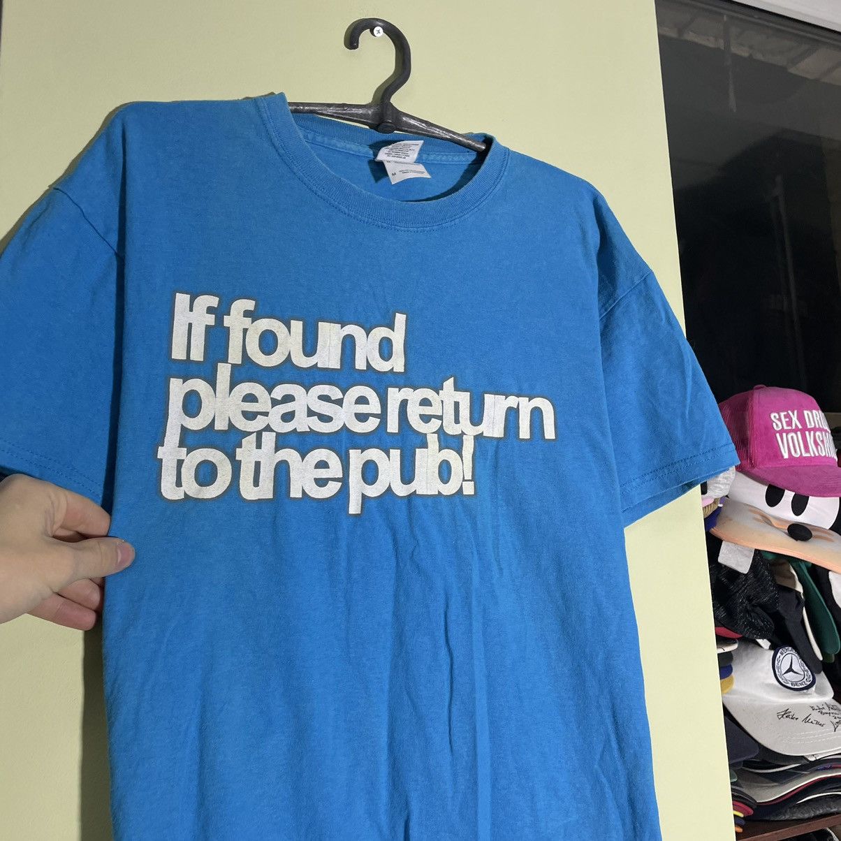 Vintage Vintage 90s Blue Graphic Tee Humor Print Faded Indie Goth M Size US M / EU 48-50 / 2 - 5 Thumbnail