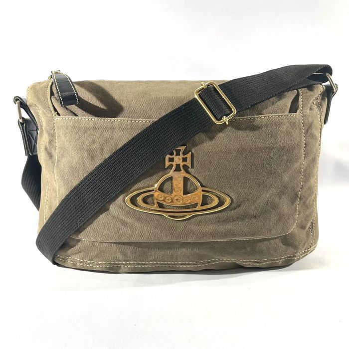 Vivienne Westwood Orb Canvas Crossbody Bag Grailed
