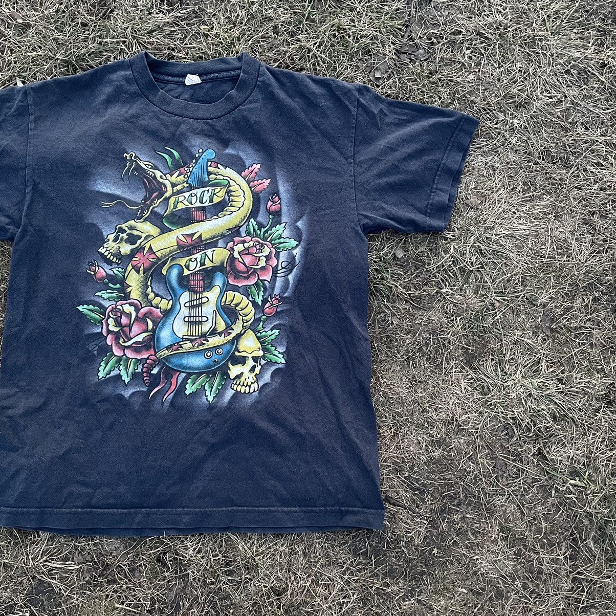 Band Tees Vintage 90s Tee 90s 666 Skulls Sexy Vamp Dead Face Size US L / EU 52-54 / 3 - 2 Thumbnail