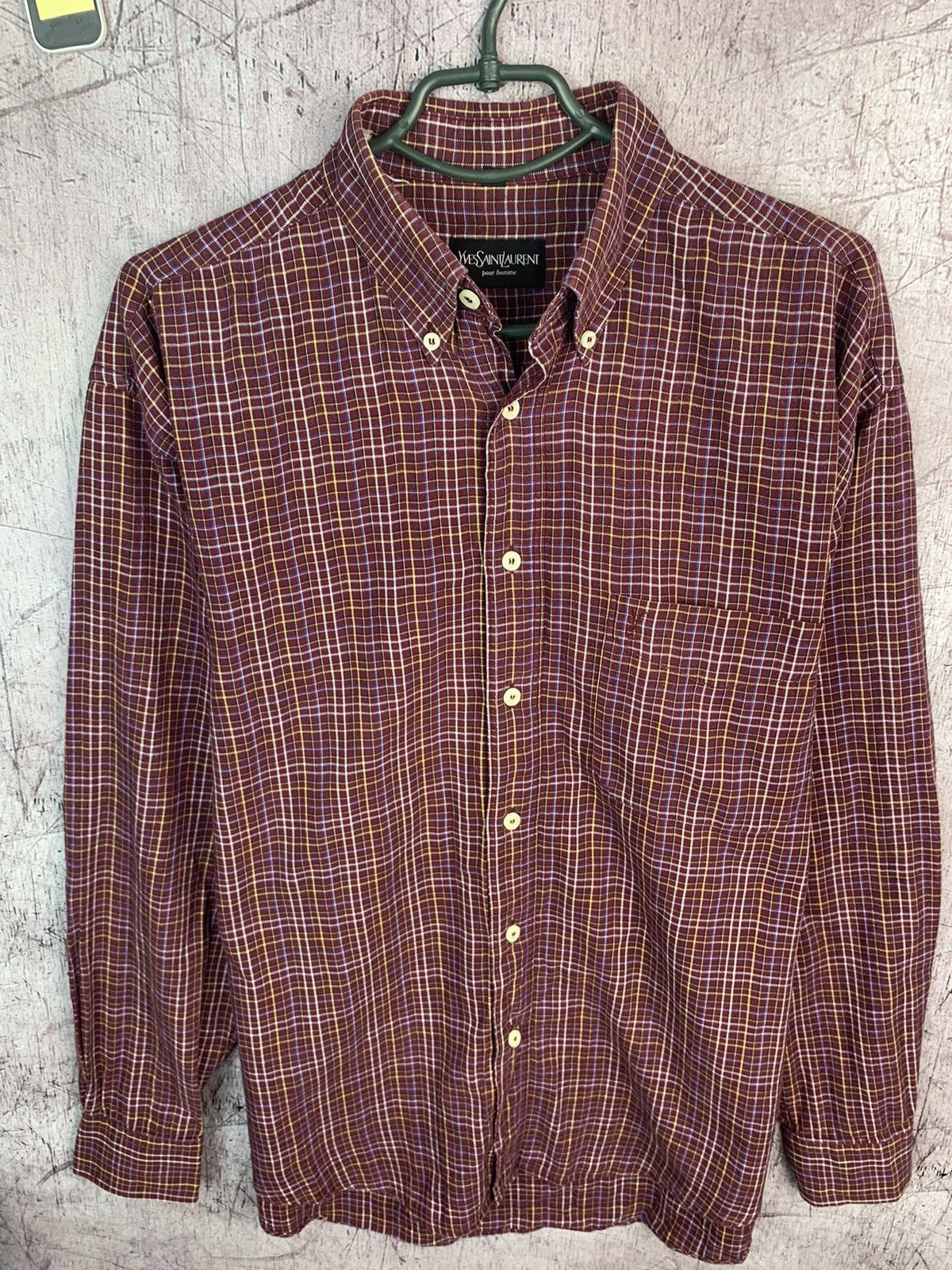 Vintage × Yves Saint Laurent Vintage Yves Saint Lauren YSL Shirt Size US M / EU 48-50 / 2 - 4 Thumbnail