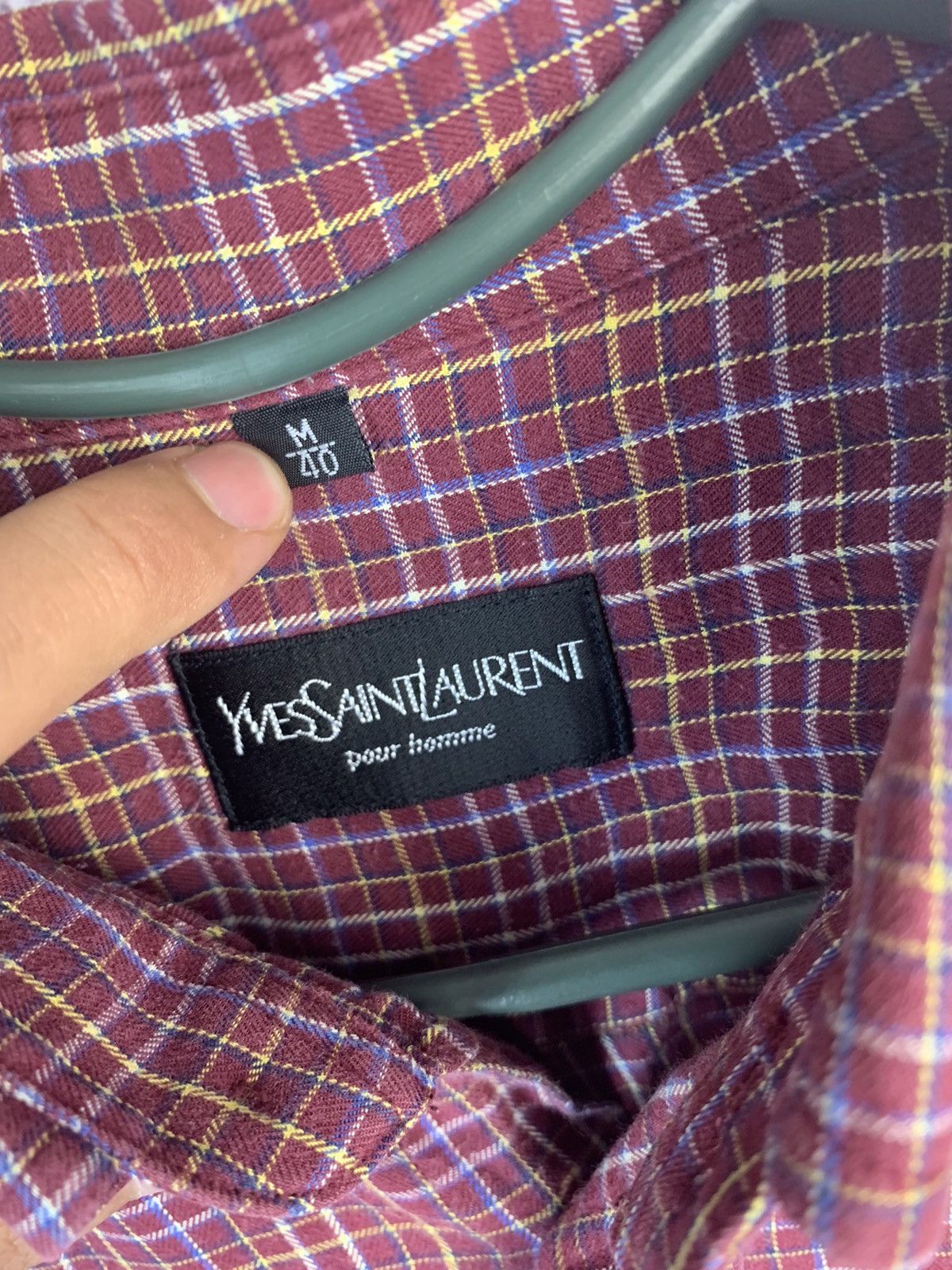Vintage × Yves Saint Laurent Vintage Yves Saint Lauren YSL Shirt Size US M / EU 48-50 / 2 - 8 Thumbnail