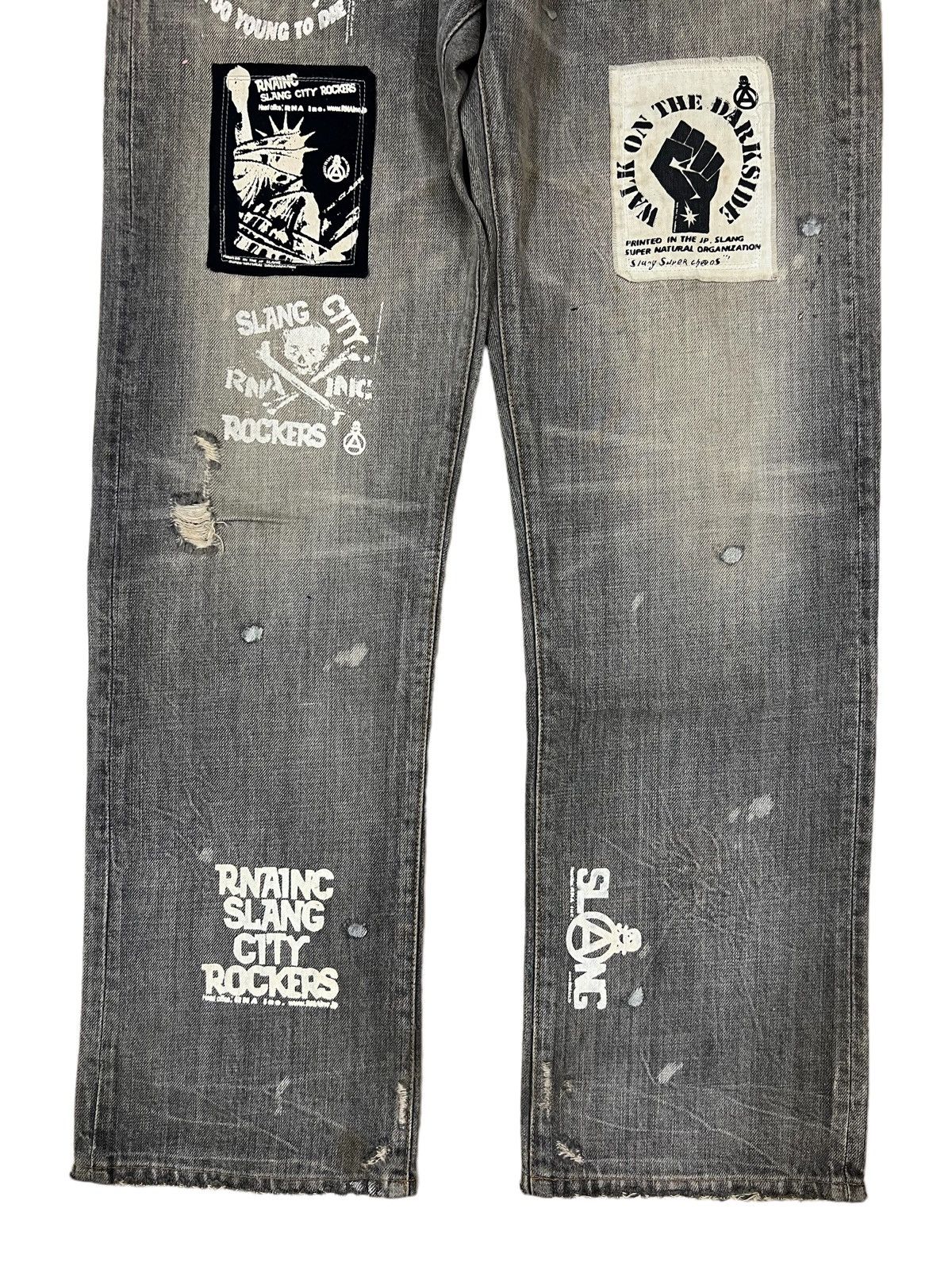 Hysteric Glamour × Japanese Brand × Seditionaries 1990s 🇯🇵 Edition "Anarchy" Motif Art Seditionaries Denim Size US 31 - 4 Thumbnail