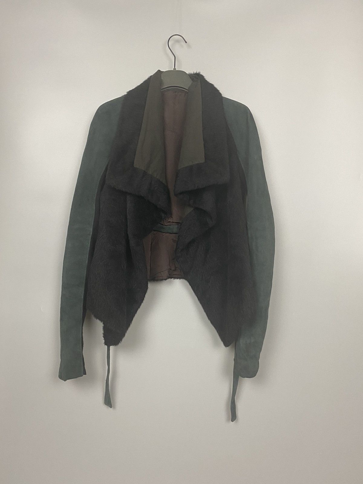Rick Owens FW07 ‘EXPLODER’ Alpaca Hair/Lamb Draped Exploder Jacket Size US XS / EU 42 / 0 - 1 Thumbnail