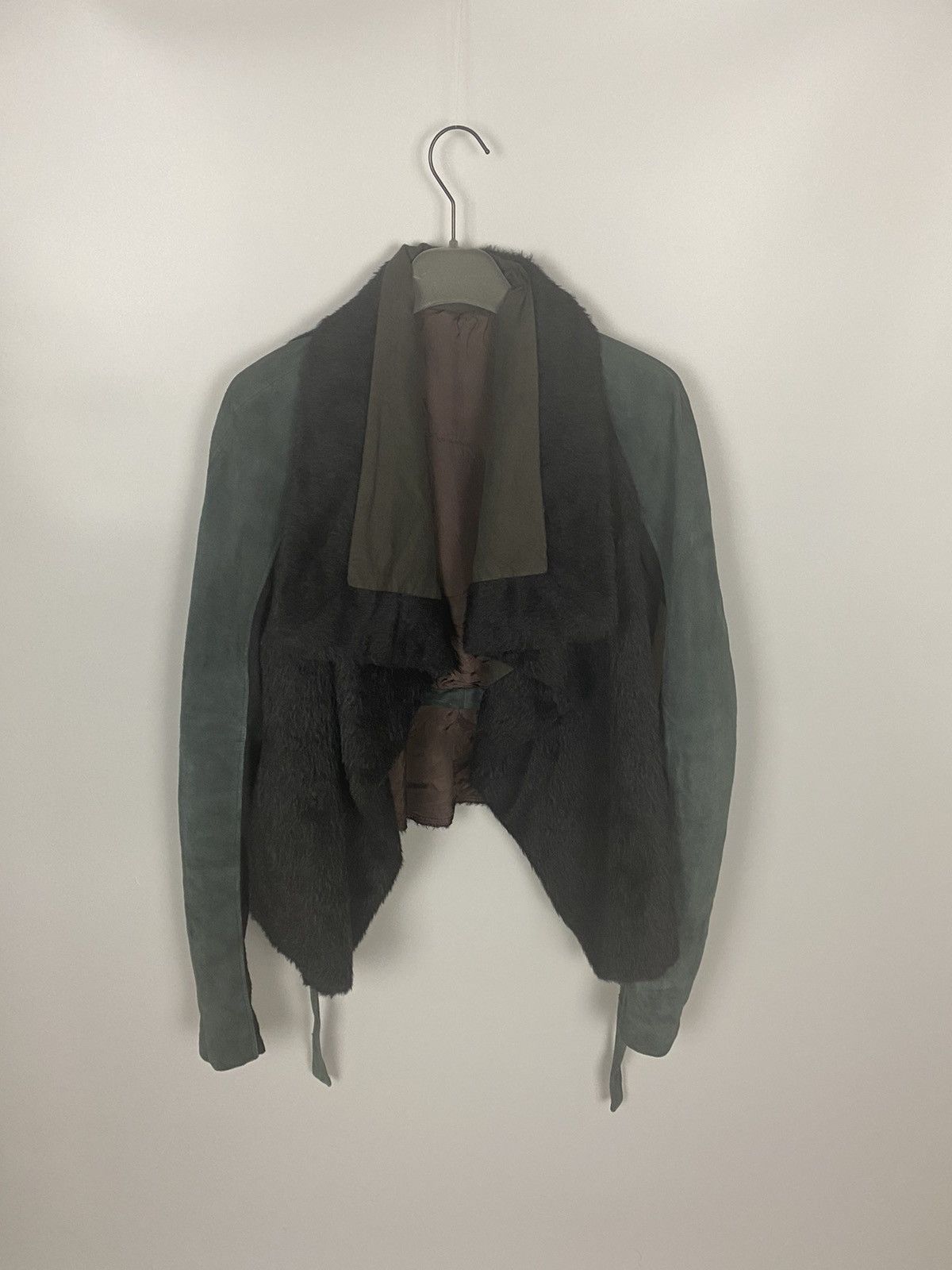 Rick Owens FW07 ‘EXPLODER’ Alpaca Hair/Lamb Draped Exploder Jacket Size US XS / EU 42 / 0 - 2 Thumbnail
